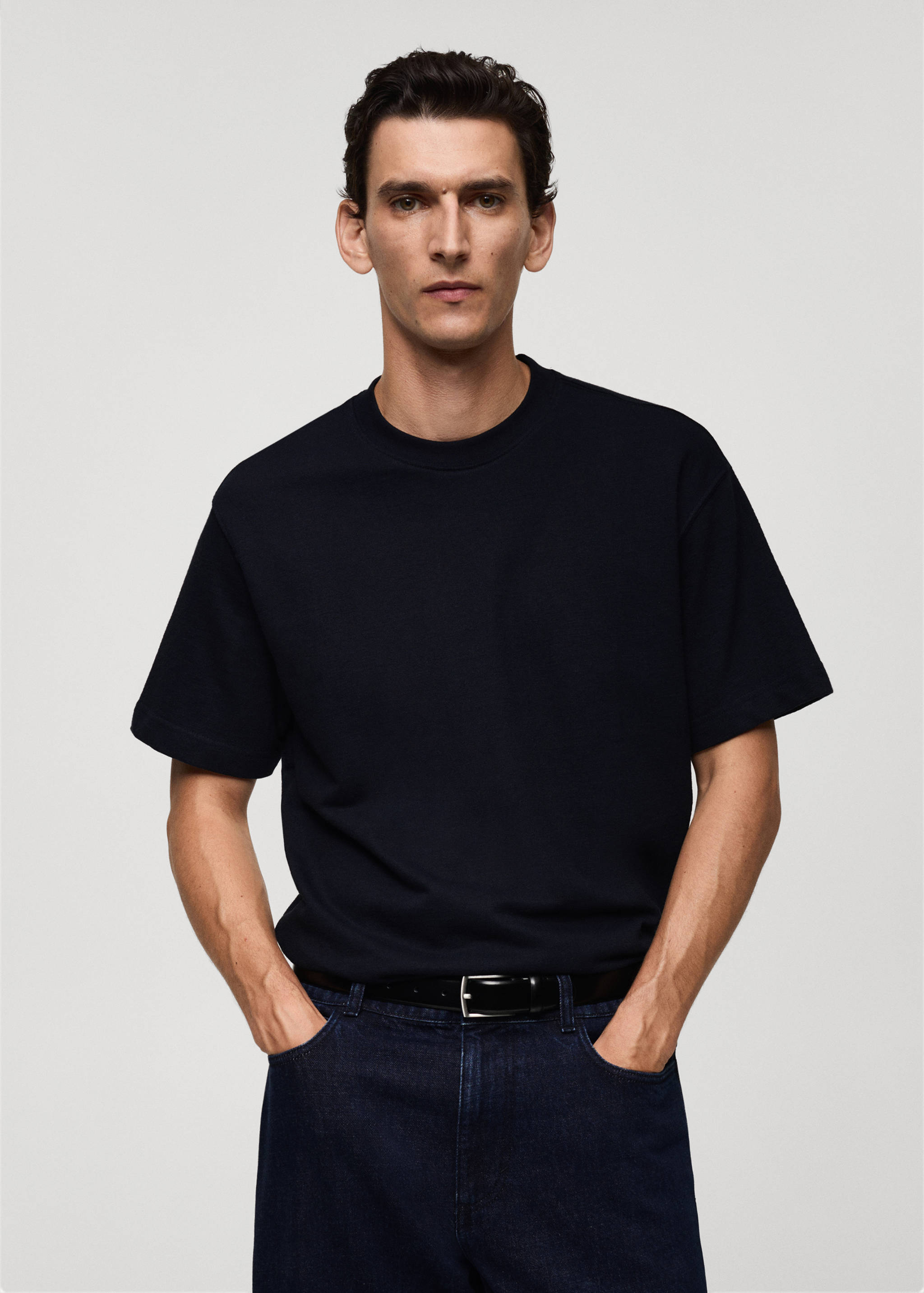 T-shirt 100 % coton relaxed-fit - Plan moyen