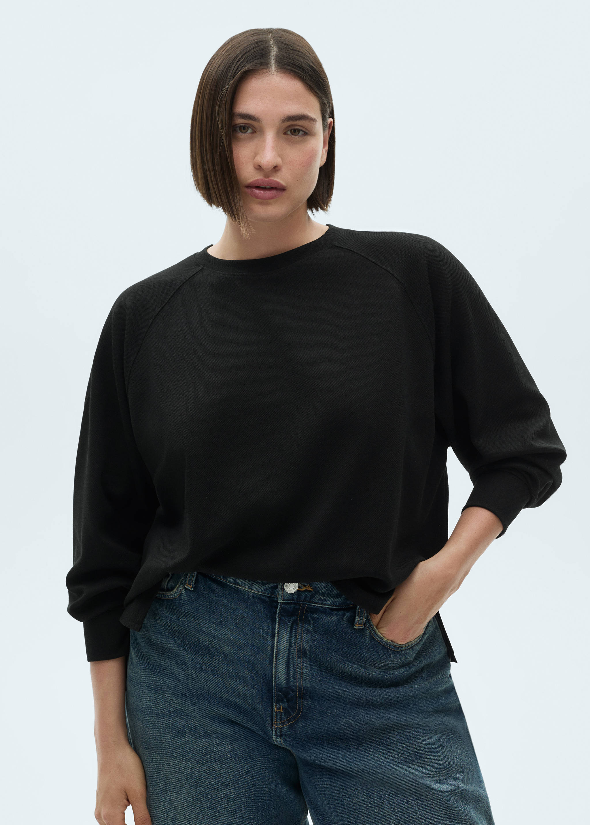 Decorative stitching sweatshirt - Details of the article 5