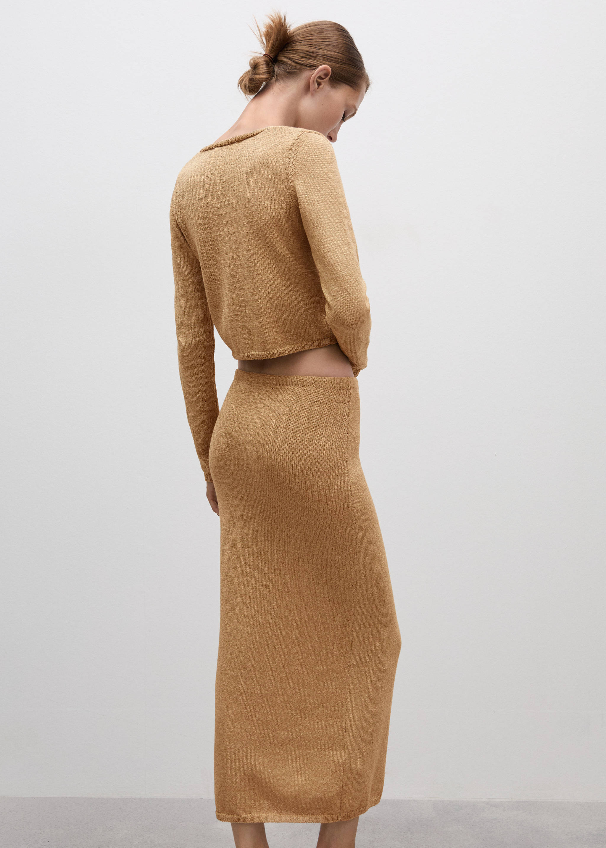 Falda larga punto - Reverso del artículo