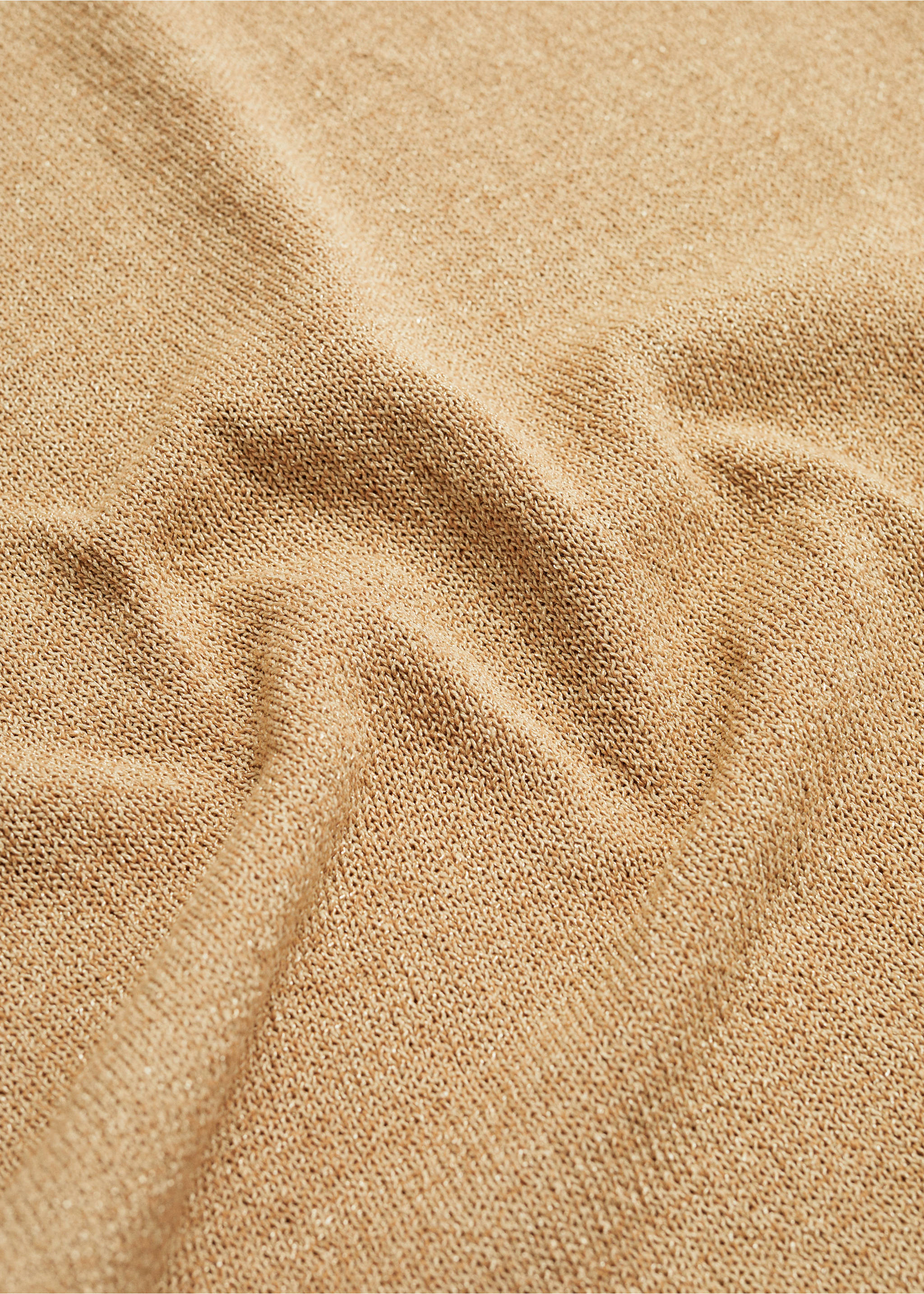 Long knitted skirt - Details of the article 0, Gold. Ref: 77094015-00.