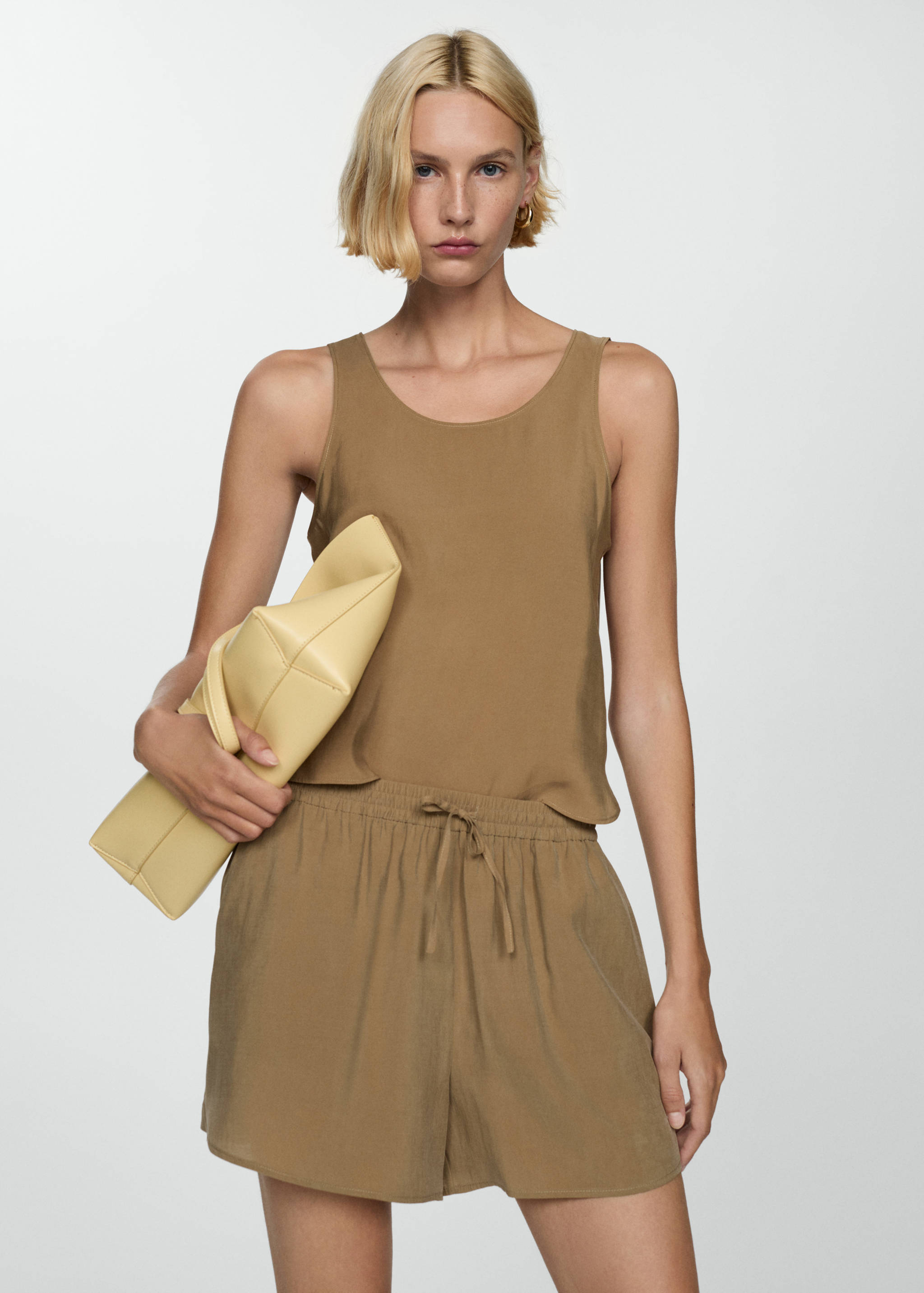 Modal shorts with bow - Medium plane