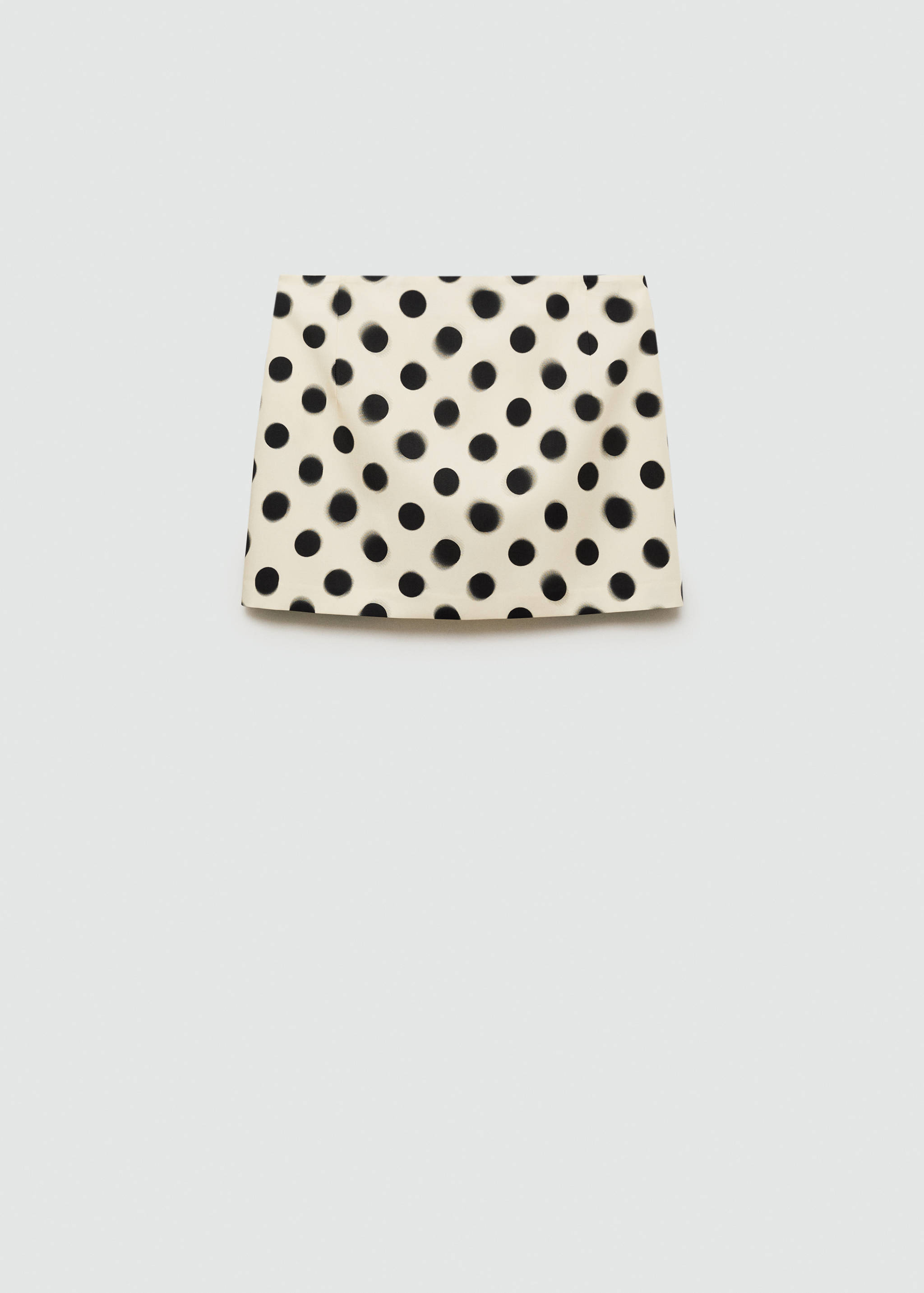 Polka-dot satin mini-skirt - Article without model