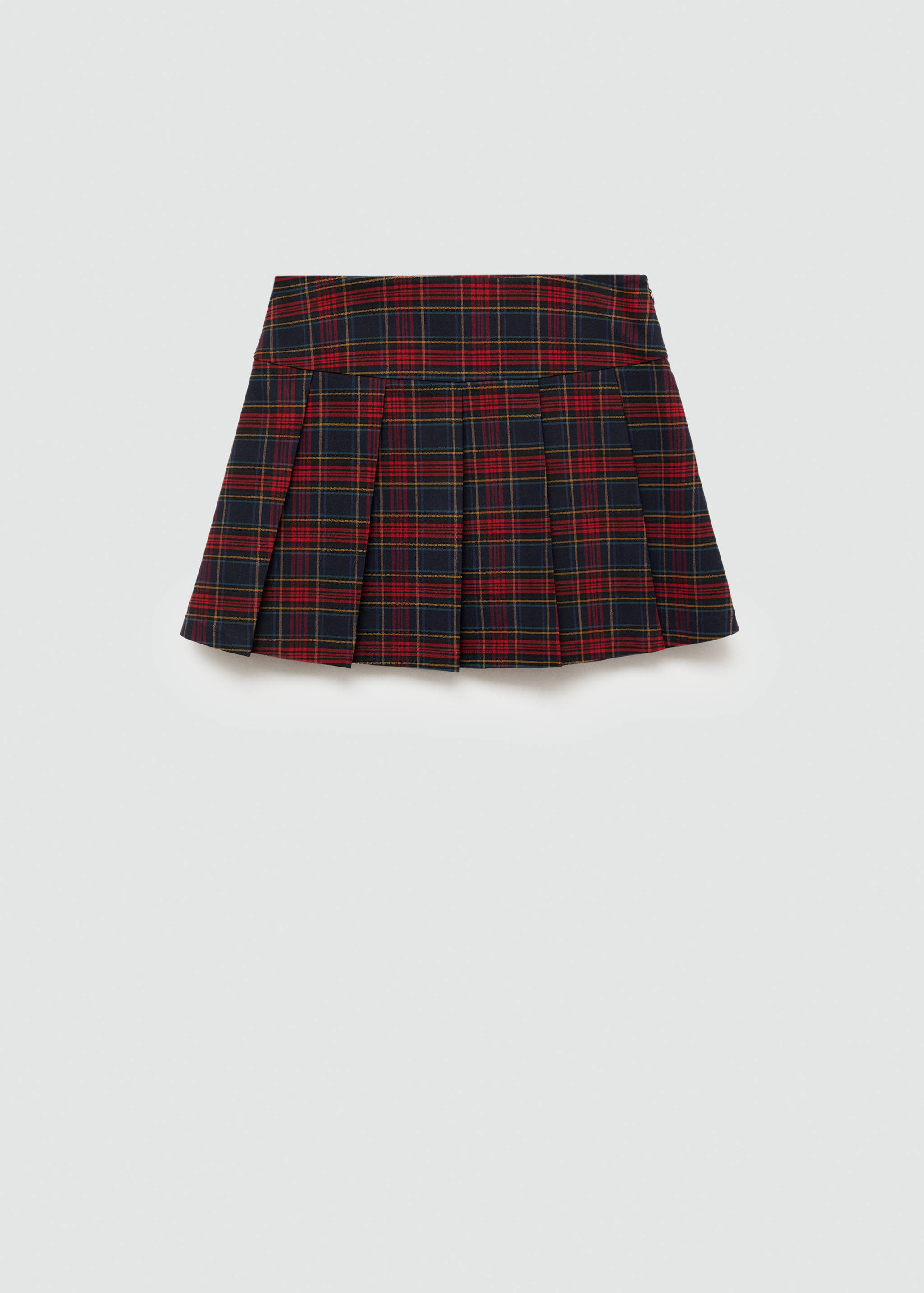 Pleated check skirt - Article without model