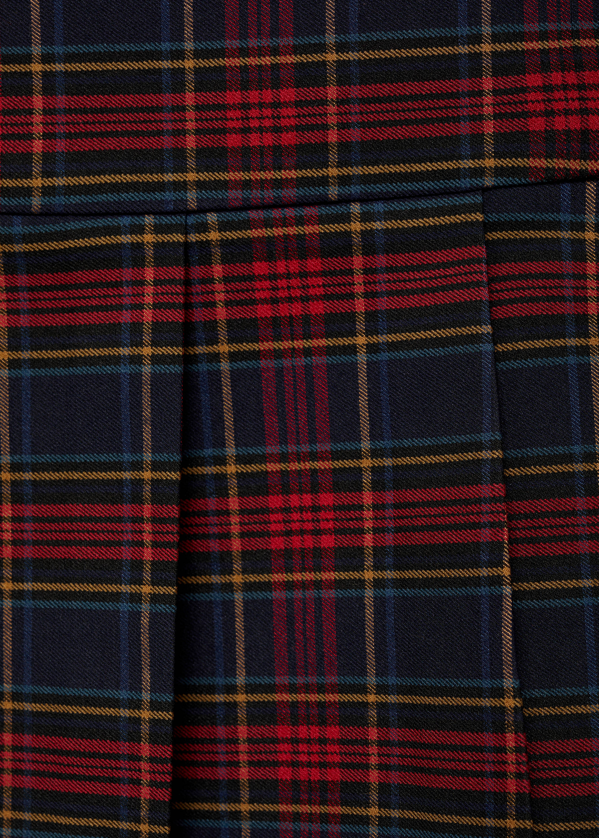 Pleated check skirt - Details of the article 8