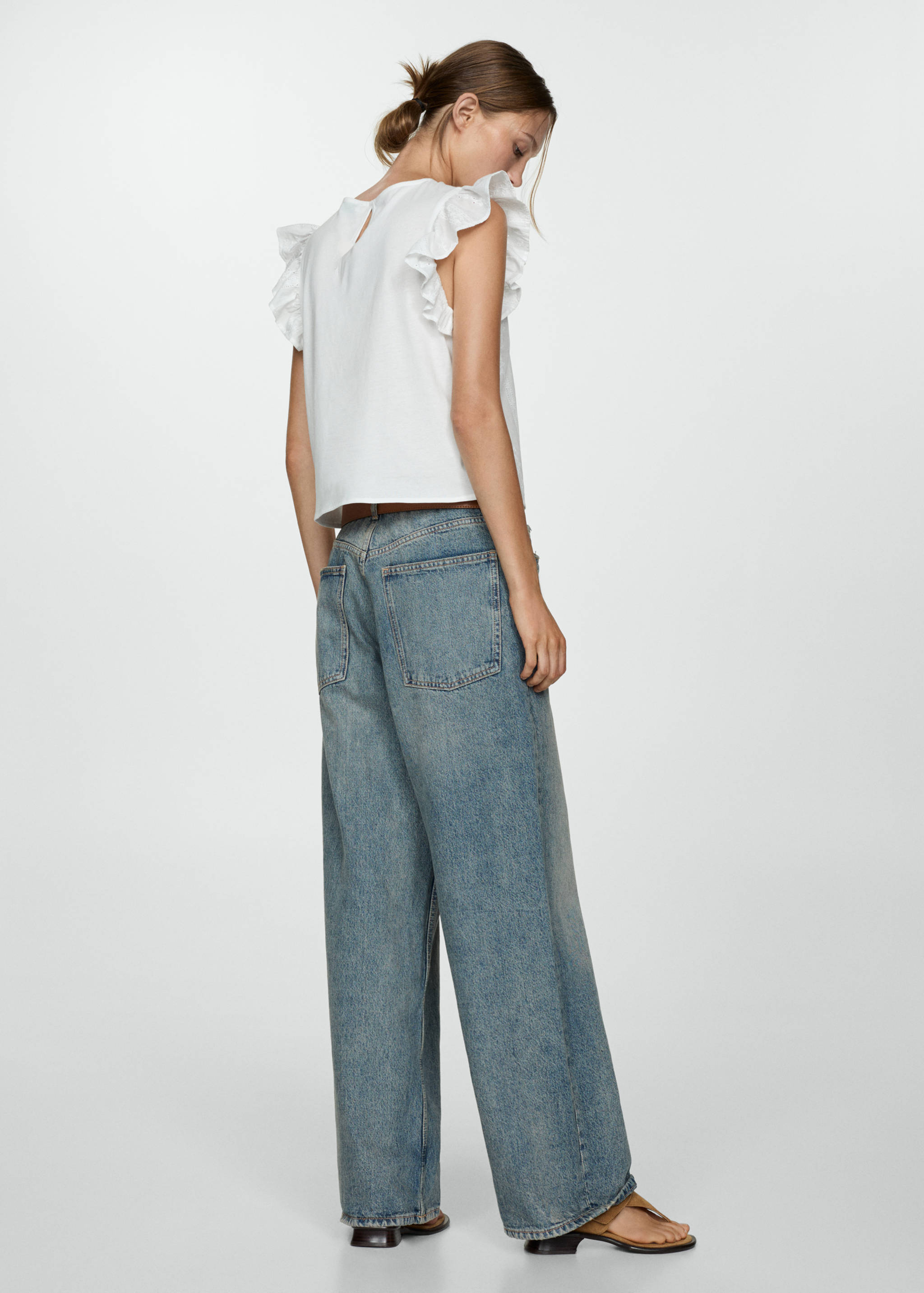 Katoenen top met ruches - Achterkant van het artikel