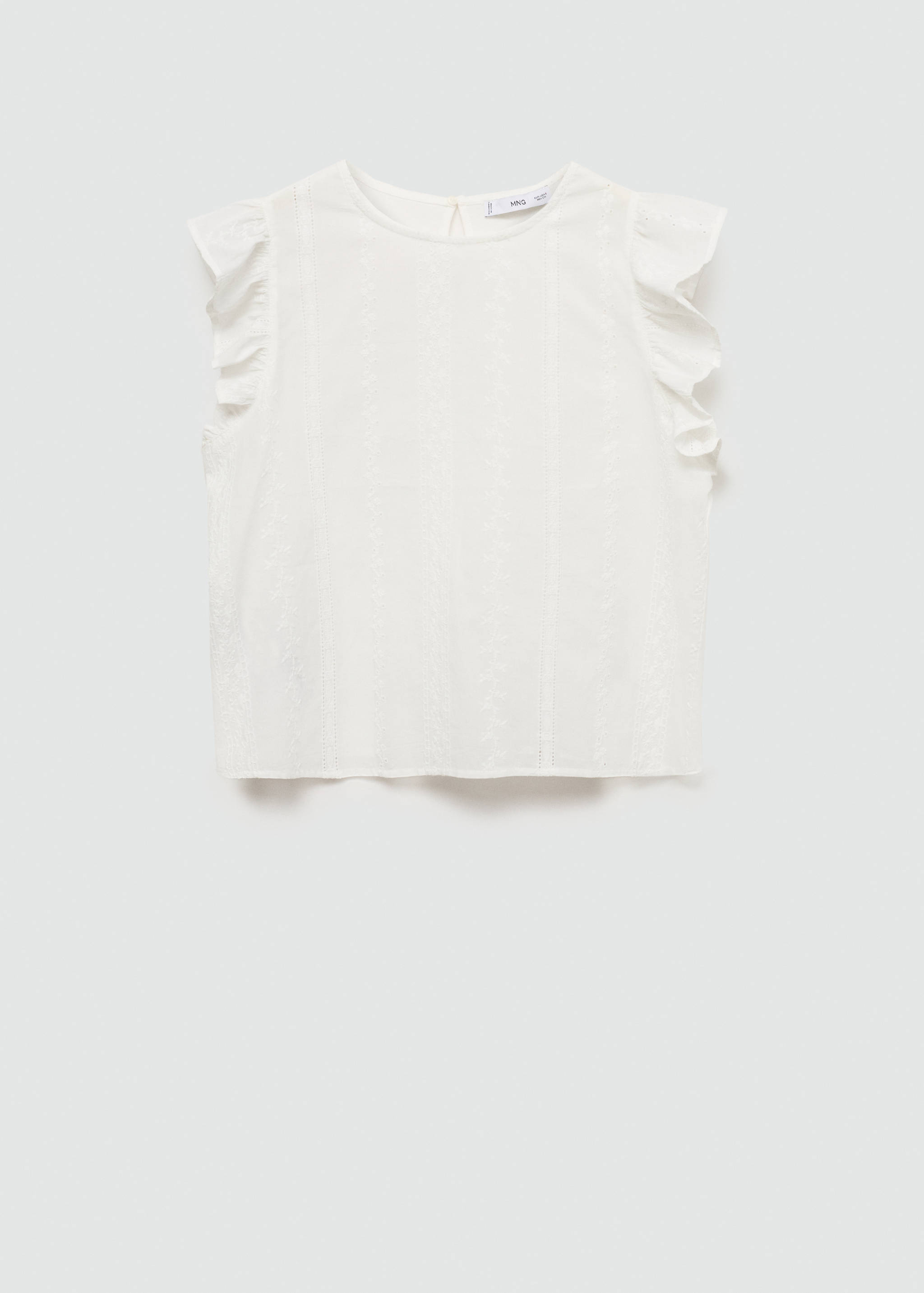 Katoenen top met ruches - Artikel zonder model