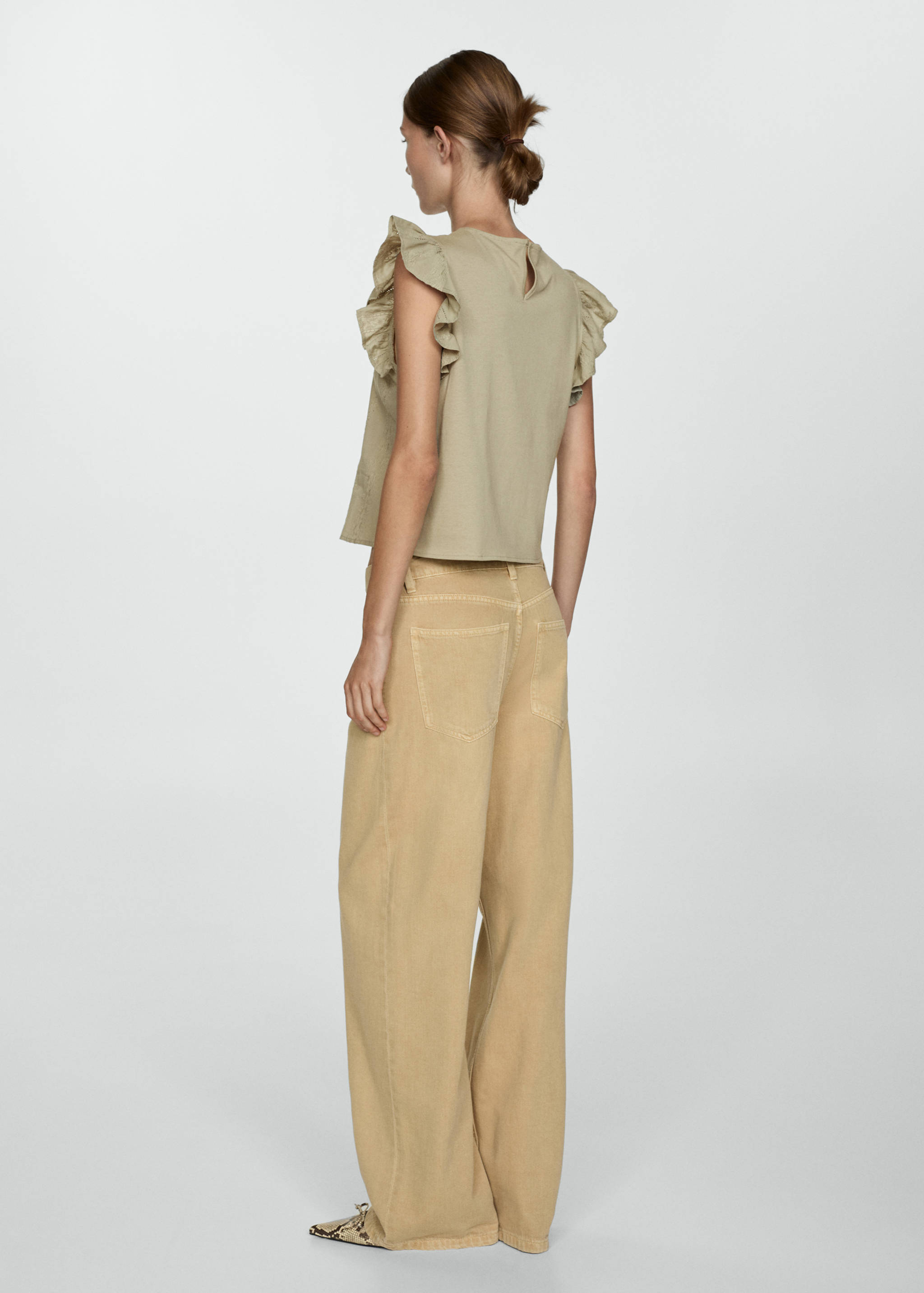 Katoenen top met ruches - Achterkant van het artikel