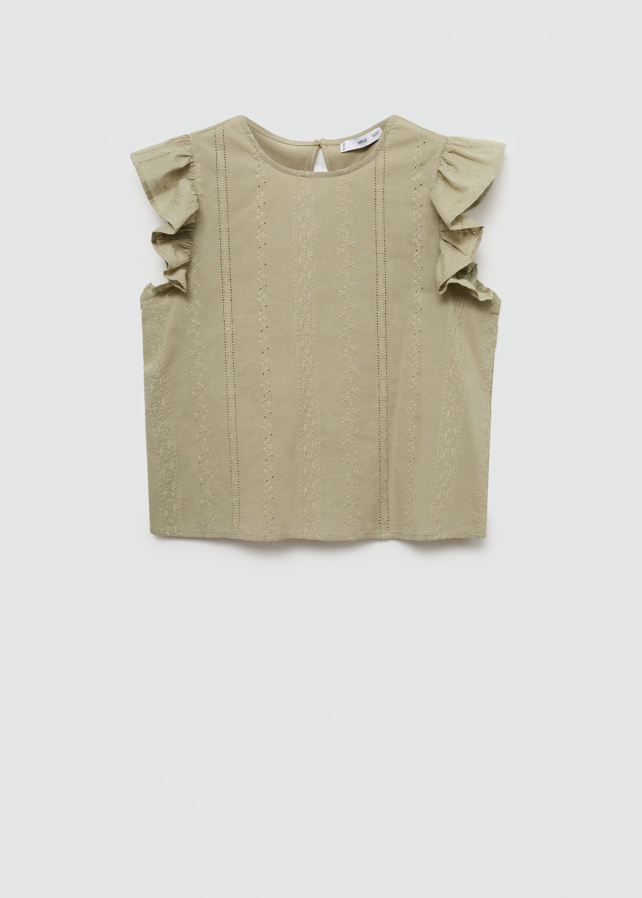 Katoenen top met ruches - Artikel zonder model