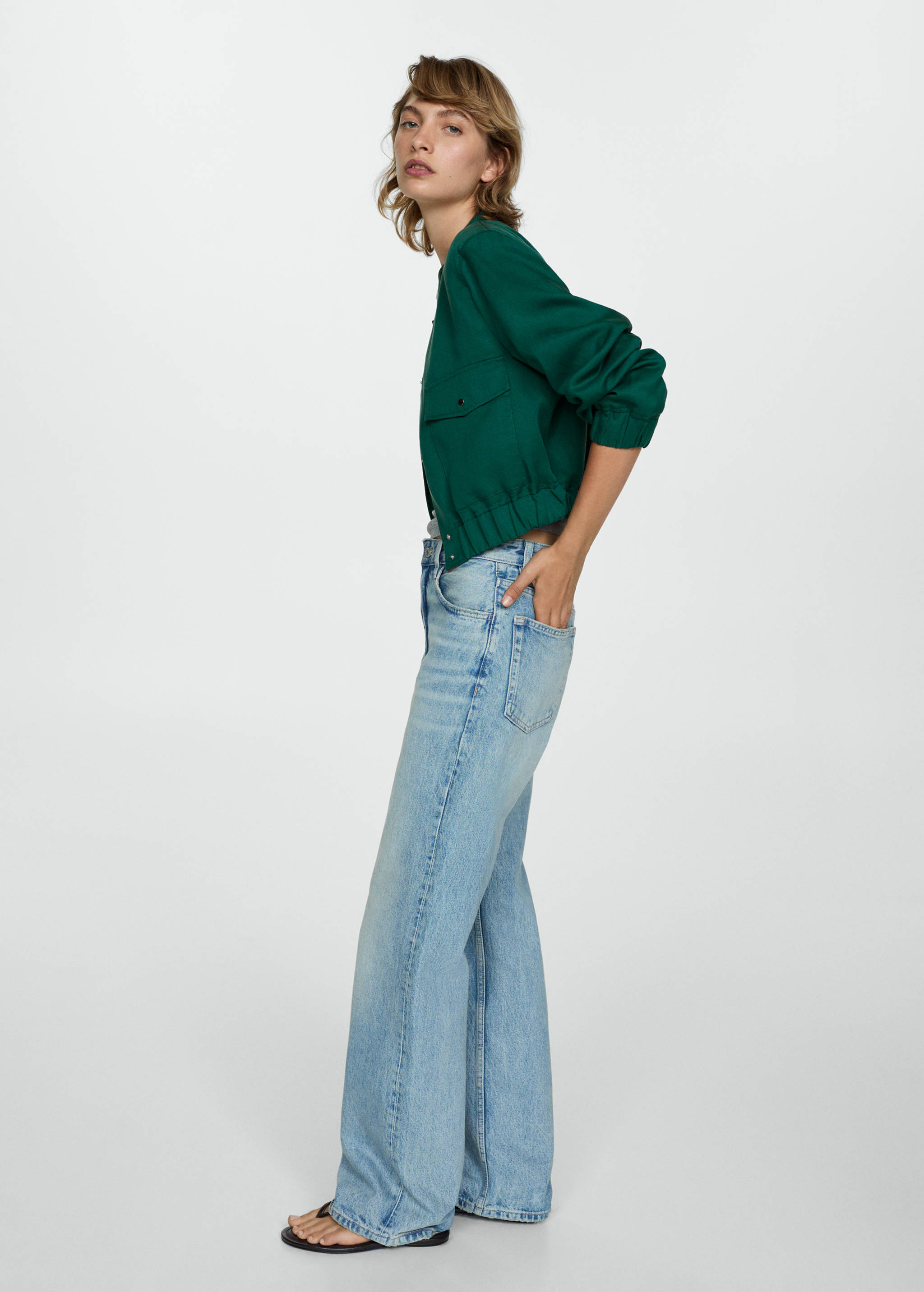 Lyocell jacket with pockets - Details of the article 2