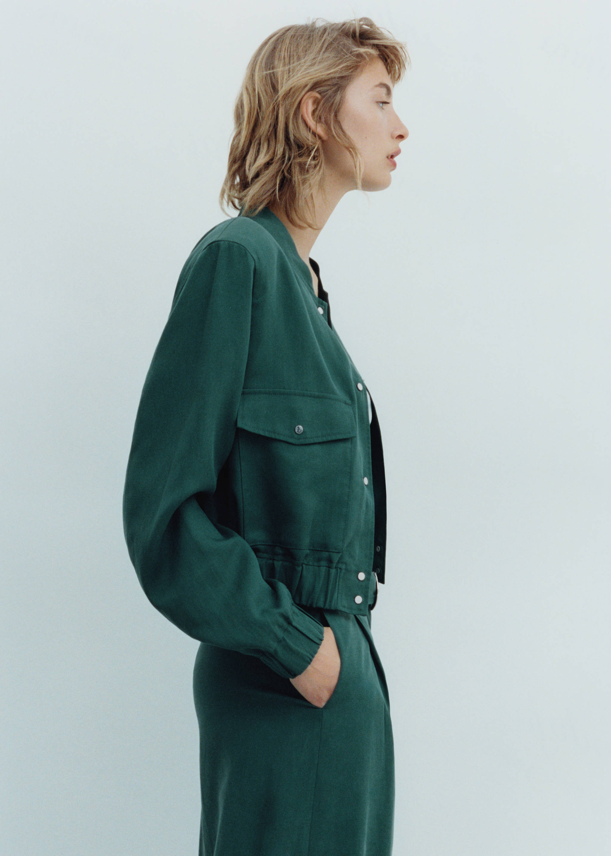 Lyocell jacket with pockets - Details of the article 7