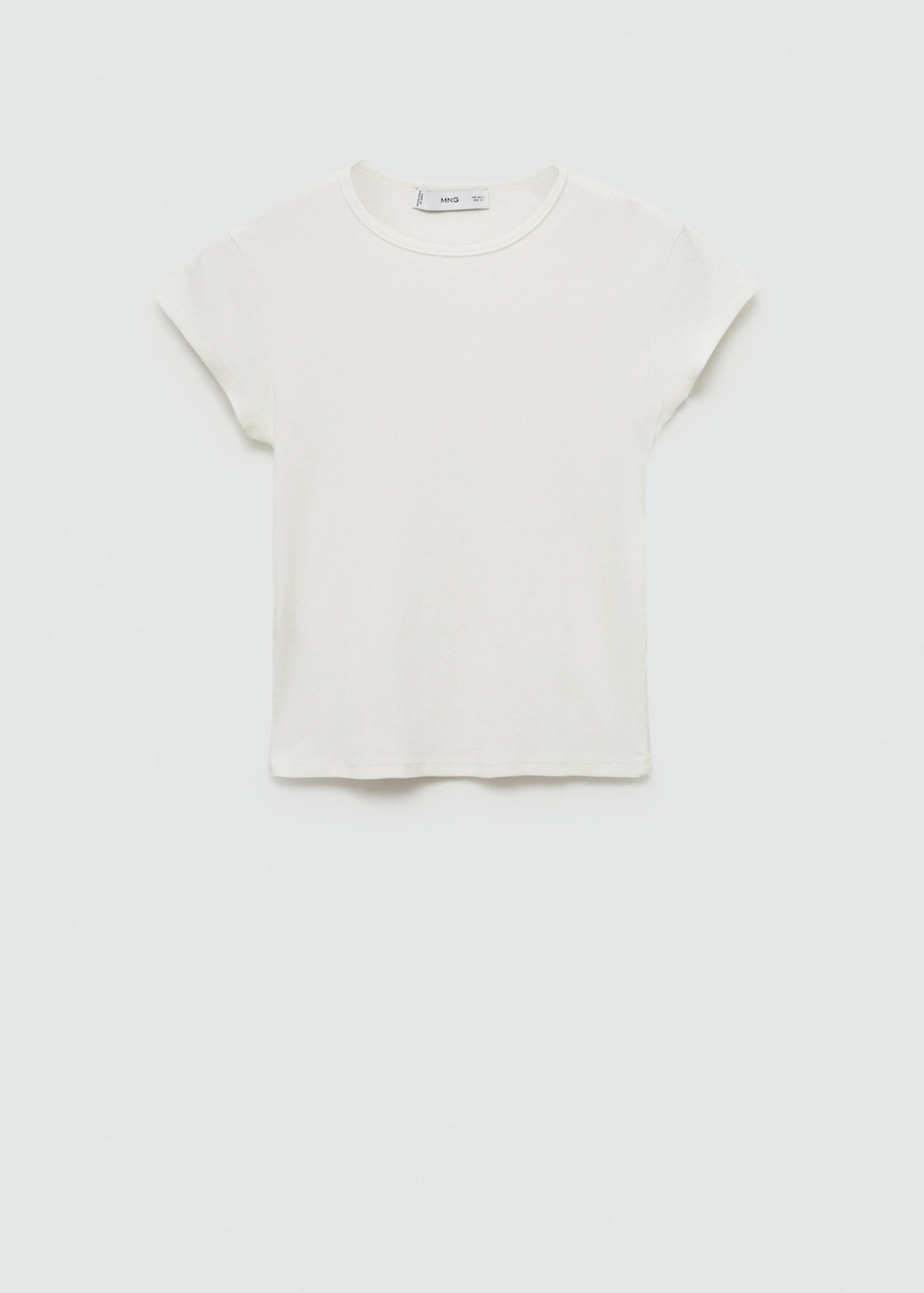 Short sleeve knitted t-shirt - Article without model