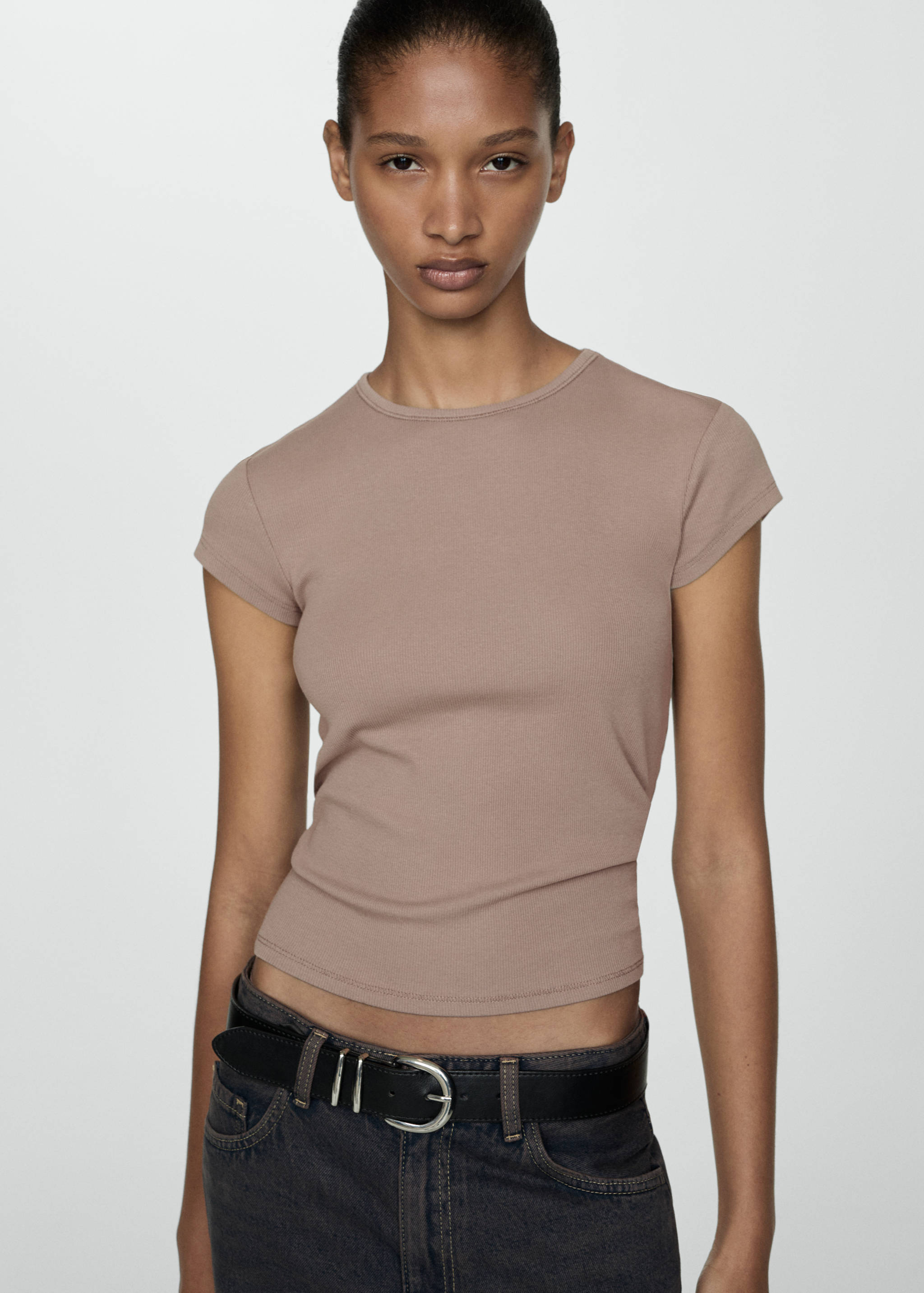 Camiseta manga corta punto - Plano medio