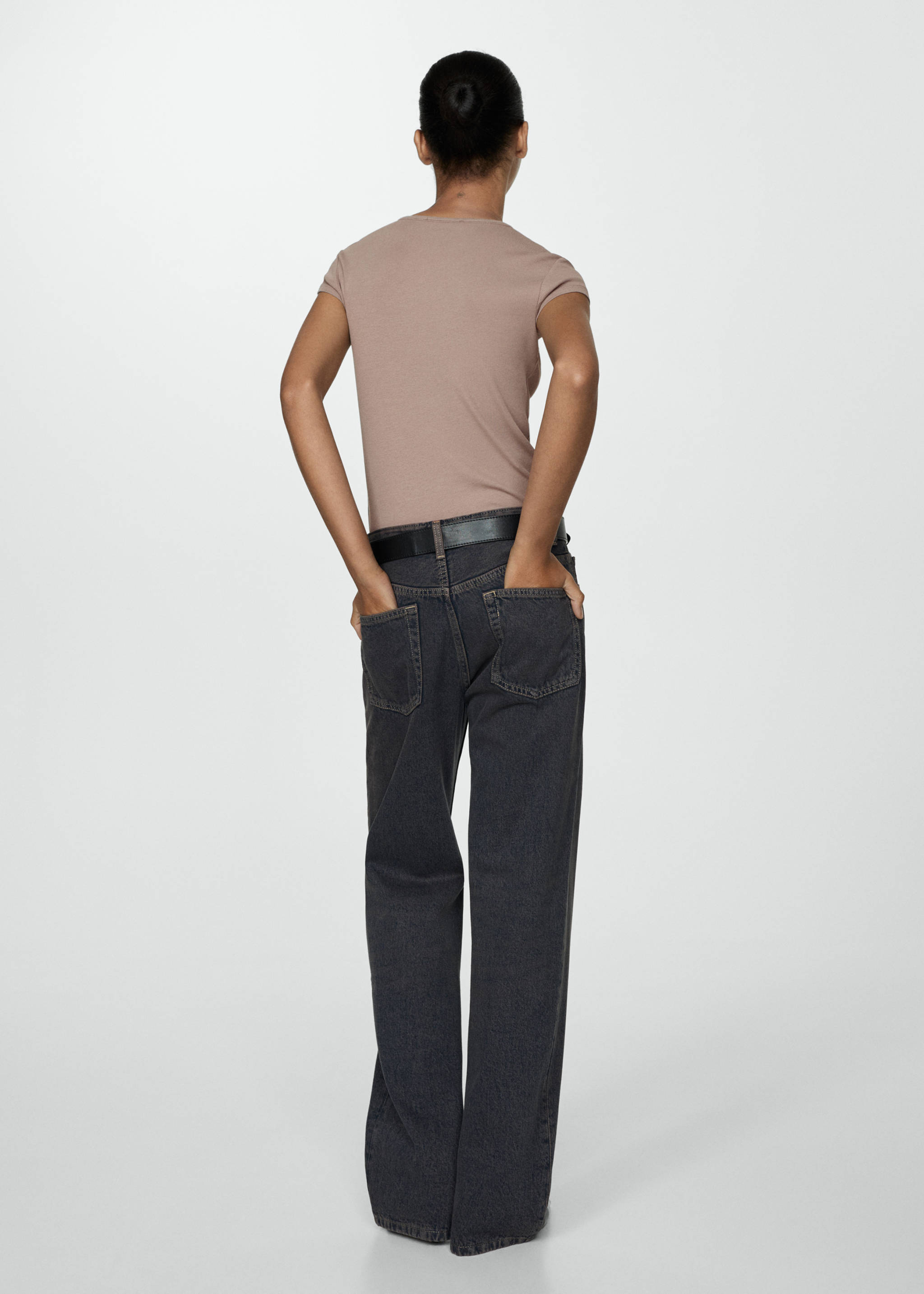 Camiseta manga corta punto - Reverso del artículo