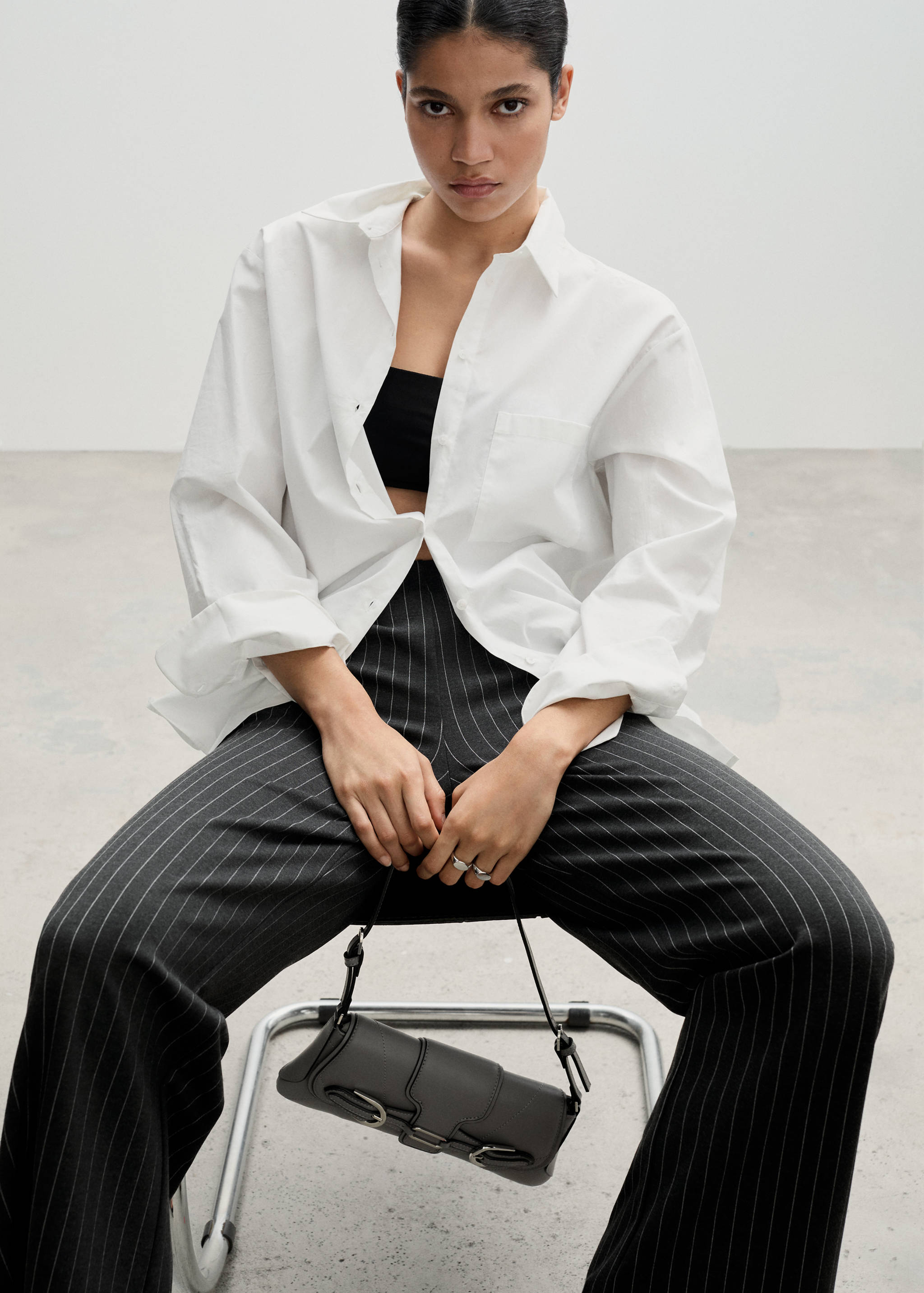 Gerade Hose aus Romanit-Jersey - Detail des Artikels 2