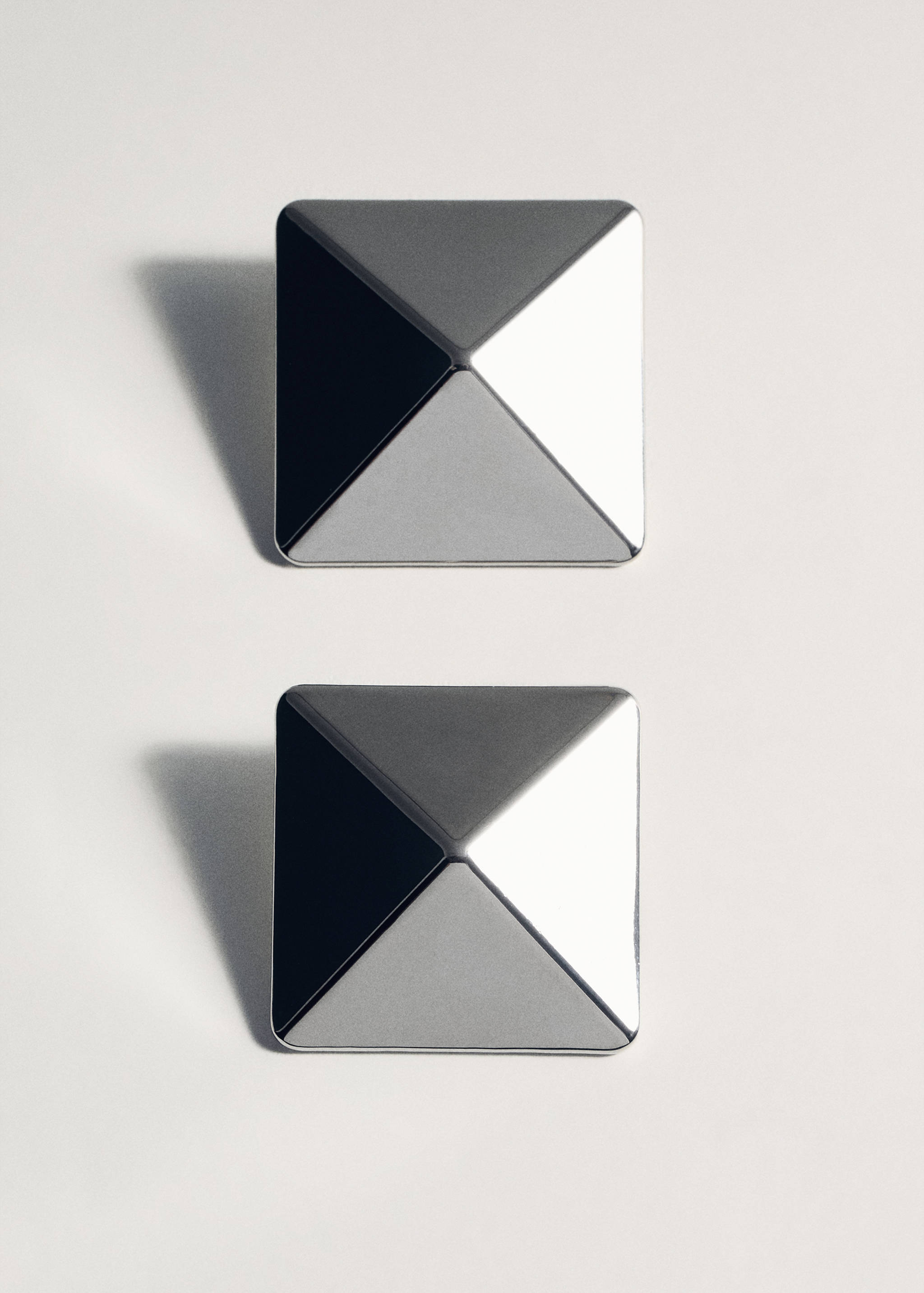 Σκουλαρίκια μάξι πυραμίδα - Λεπτομέρεια του προϊόντος 5