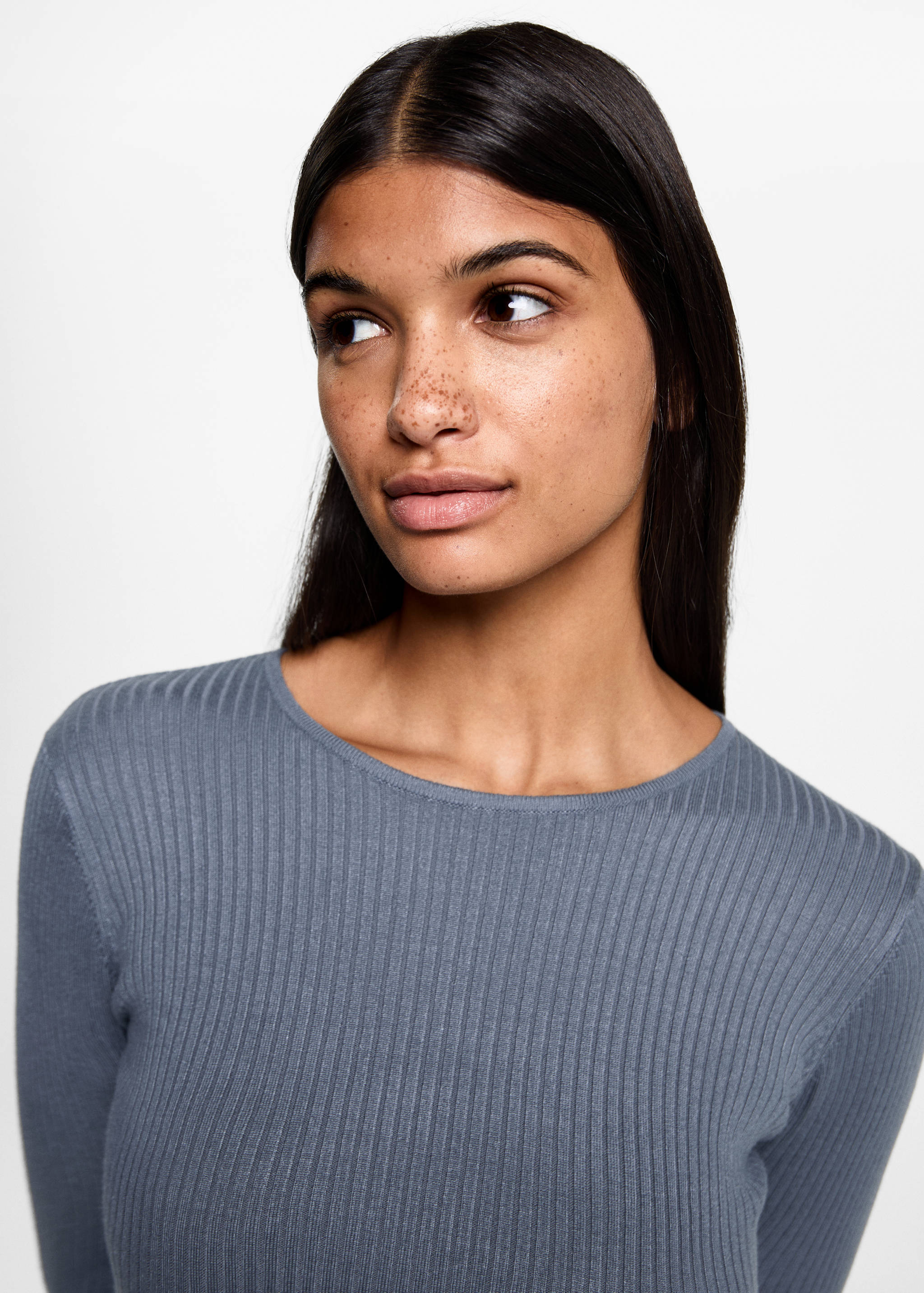 Vestit midi canalé - Detall de l'article 1