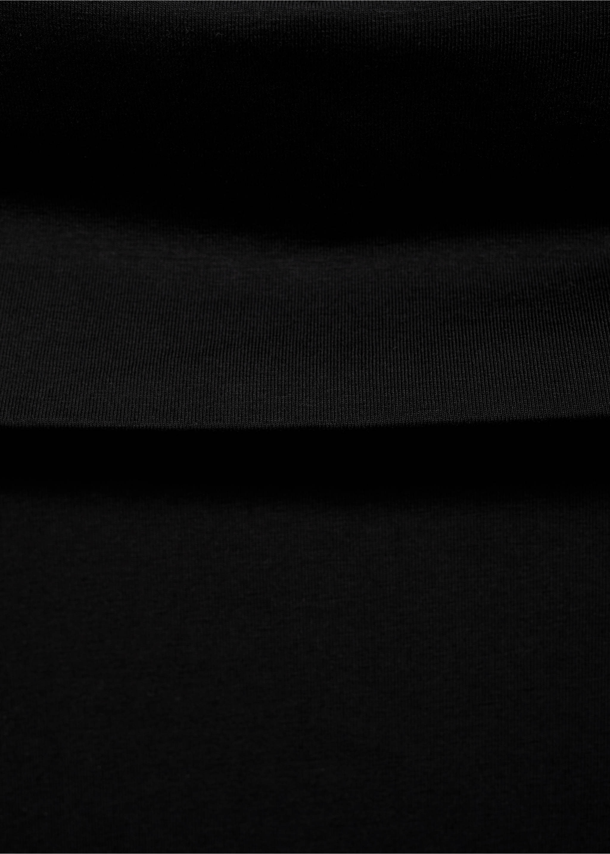 T-shirt com ombros de fora - Pormenor do artigo 0, Preto. Ref: 77094040-00.