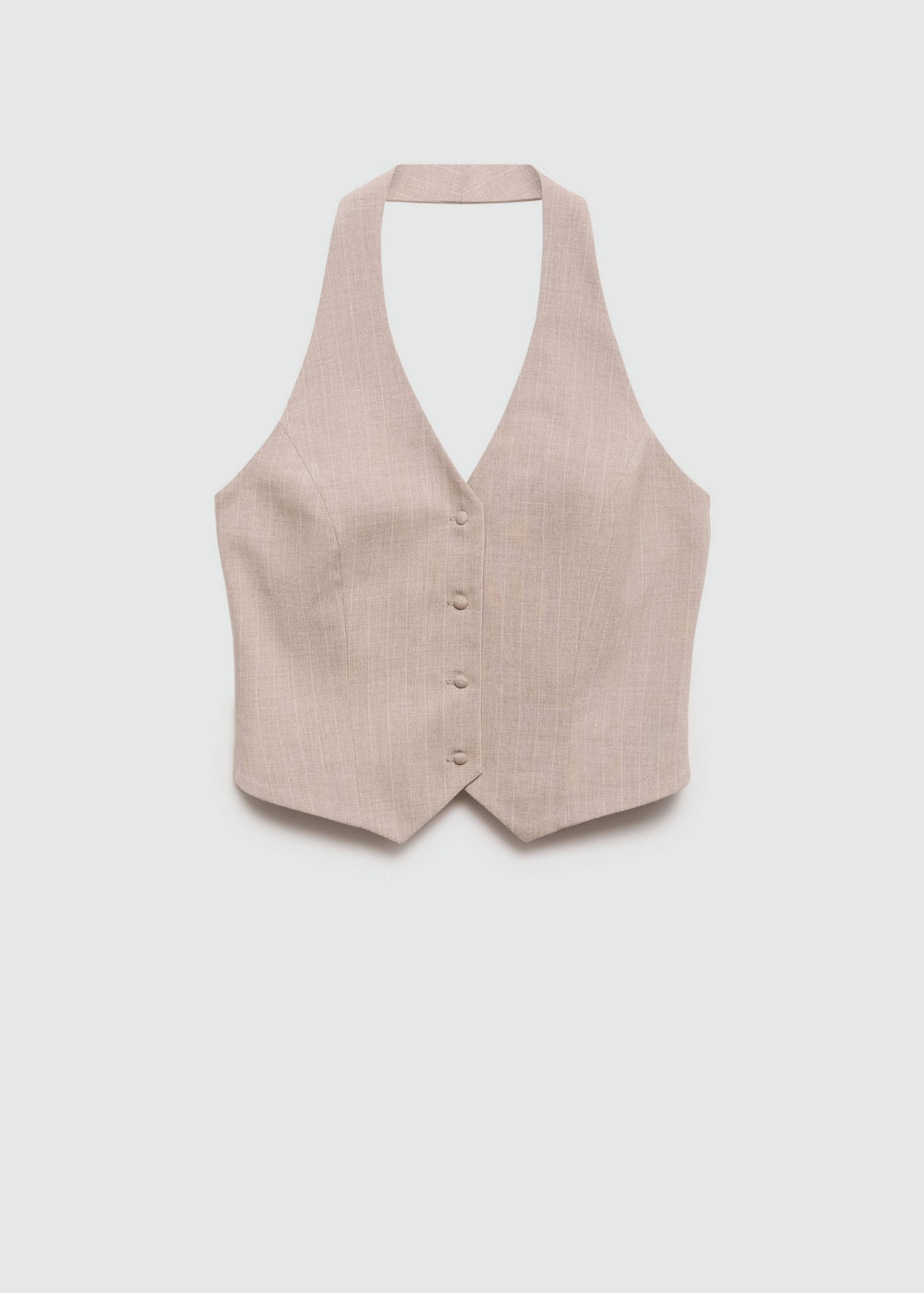 Pinstripe halter-neck waistcoat - Article without model