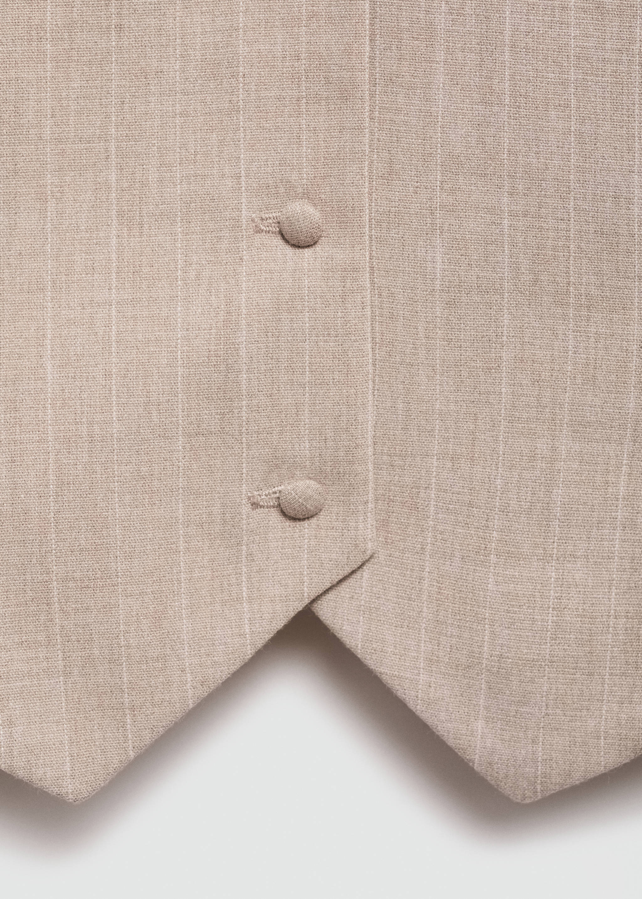 Pinstripe halter-neck waistcoat - Details of the article 8