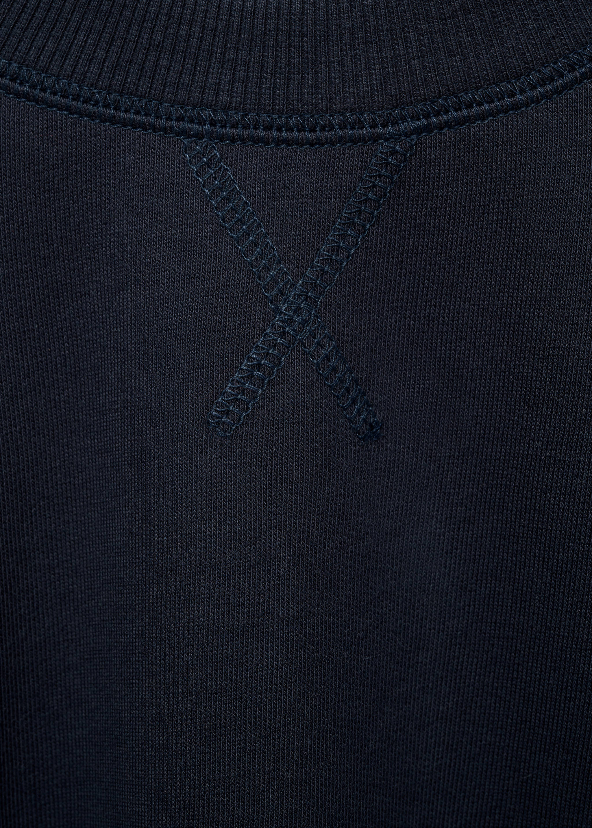 Kerek nyakú pamutpulóver - A termék adatai 8