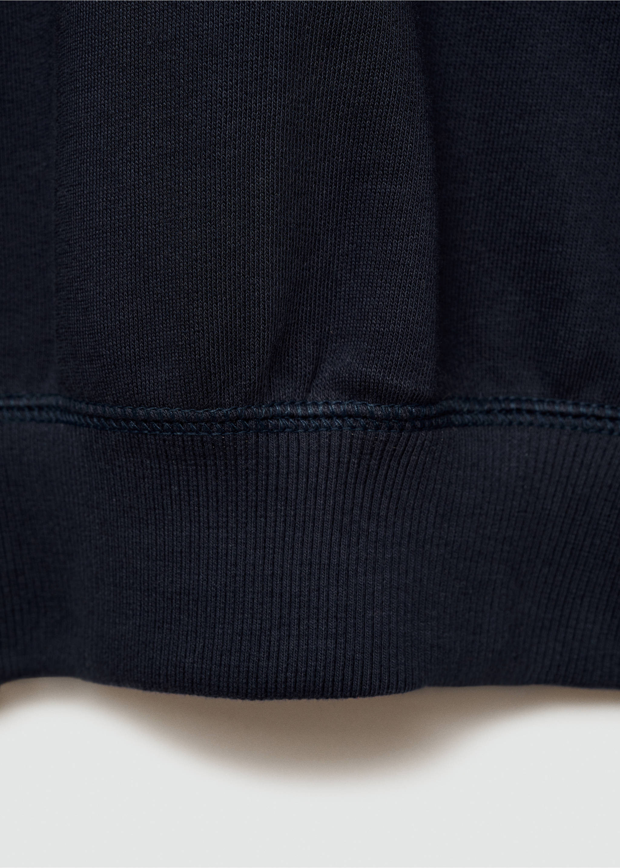 Sudadera algodón cuello redondo - Detalle del artículo 0, Azul noche. Ref: 77094047-00.