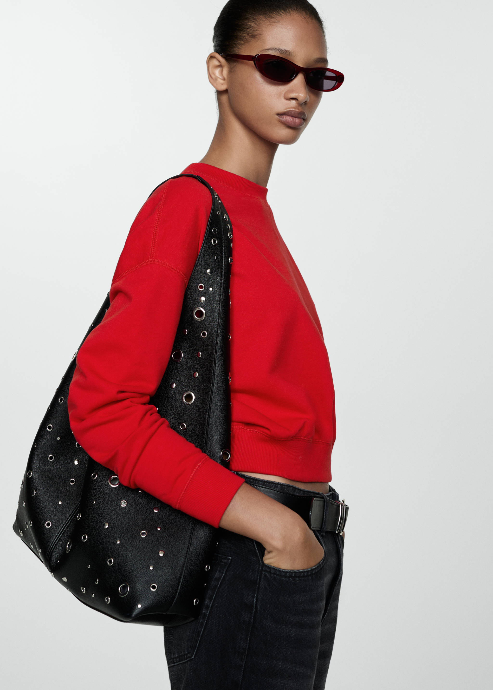 Kerek nyakú pamutpulóver - A termék adatai 4