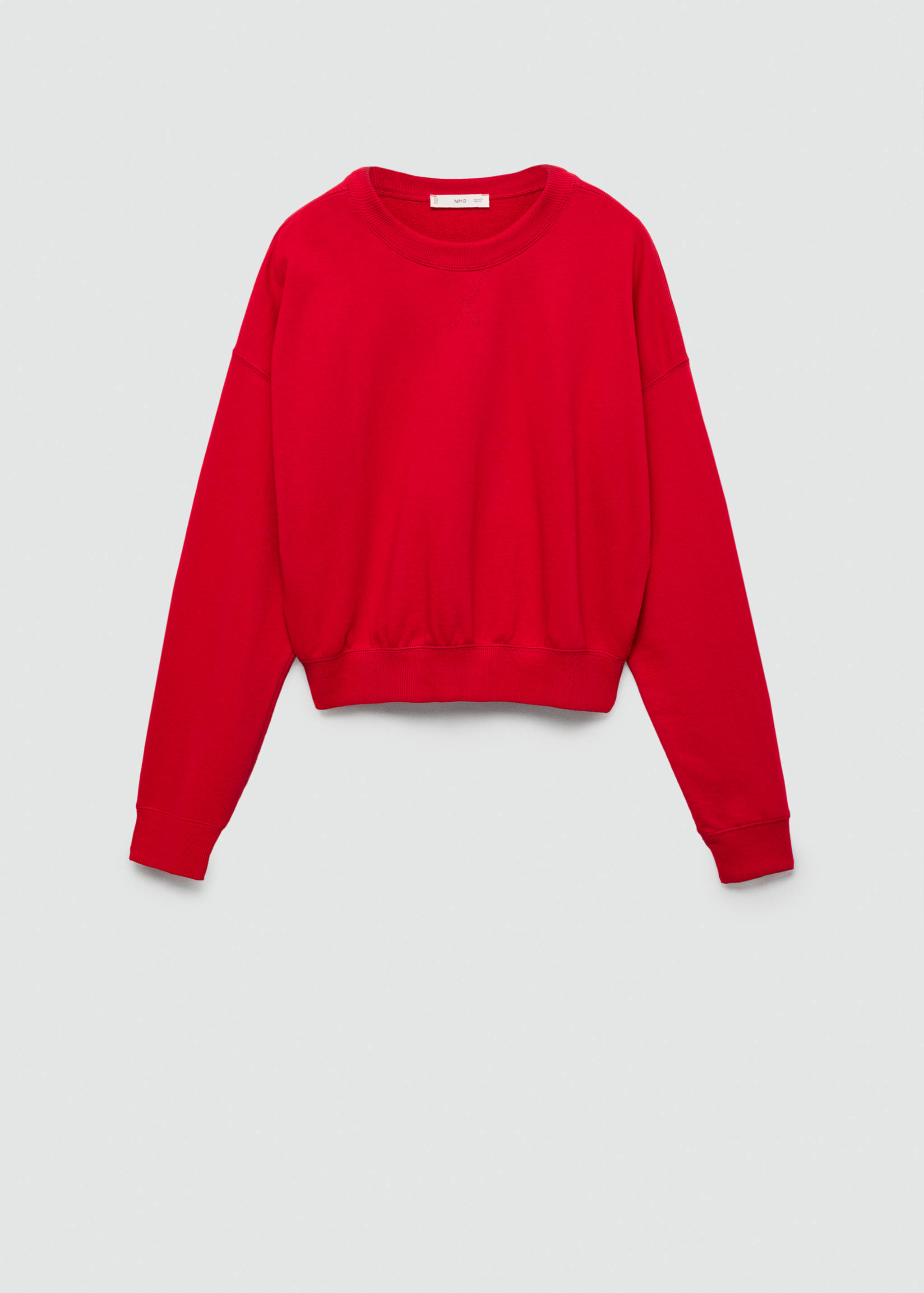 Kerek nyakú pamutpulóver - Termék modell nélkül