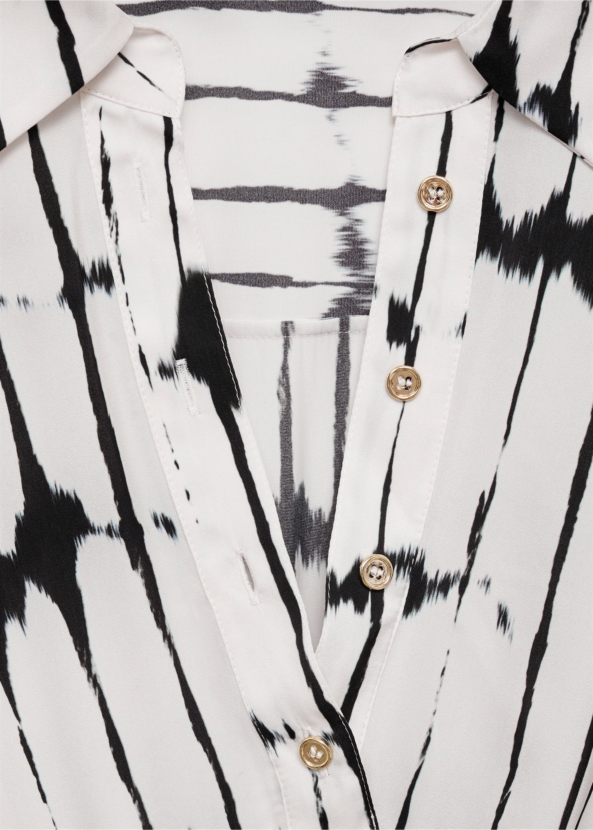 Printed shirt dress - Details of the article 8, Off White. Ref: 77094062-00.