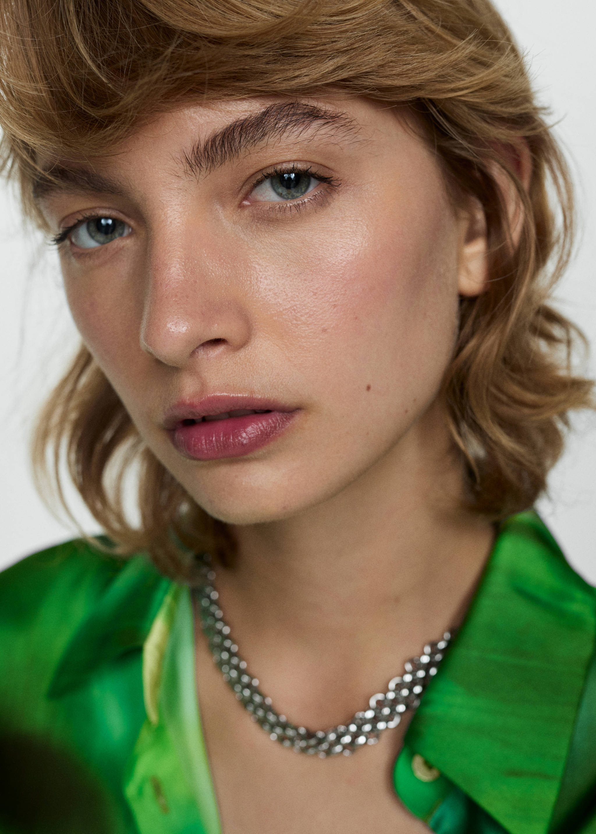 Bedrukte satijnen blouse - Detail van het artikel 1