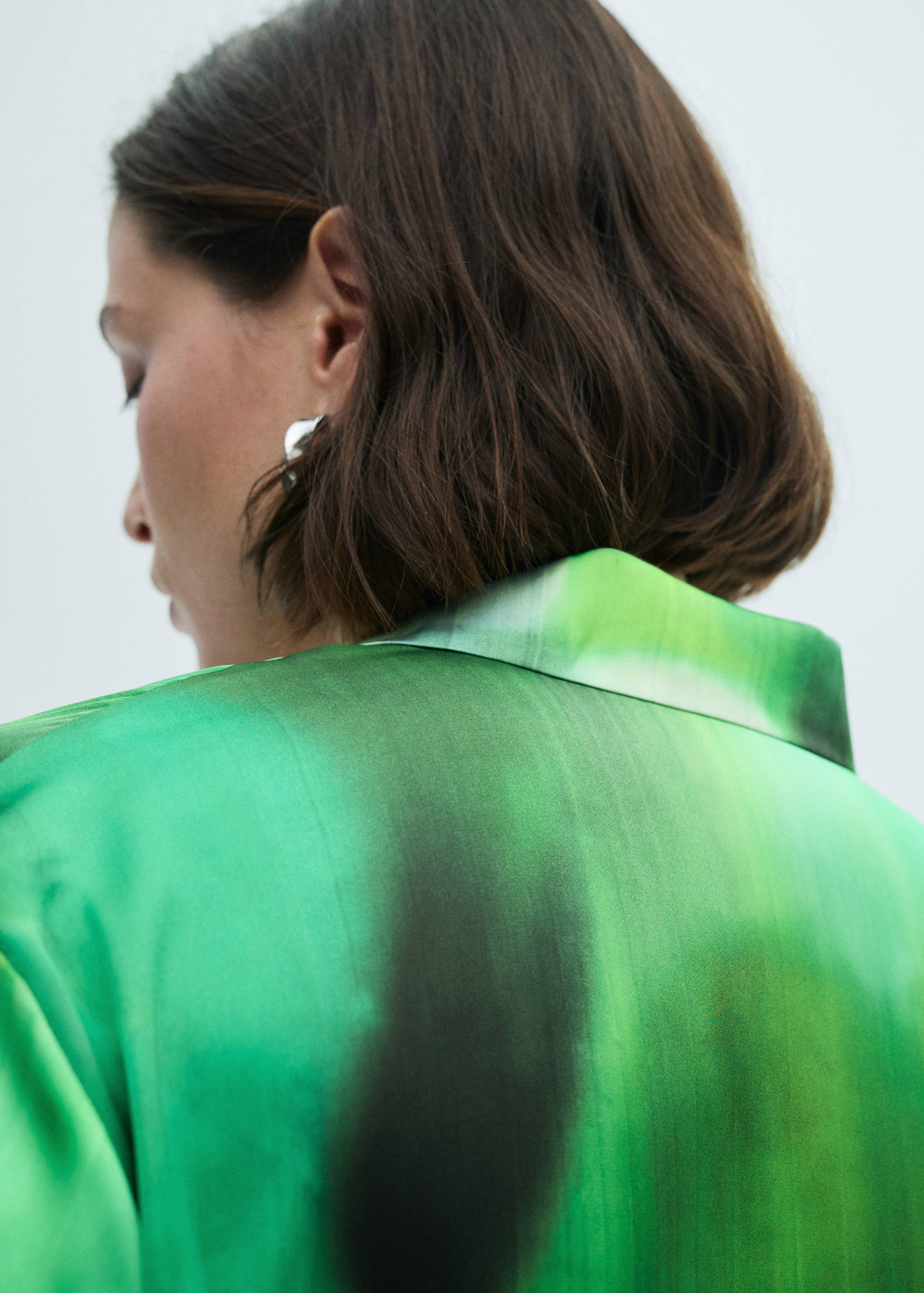 Bedrukte satijnen blouse - Detail van het artikel 4