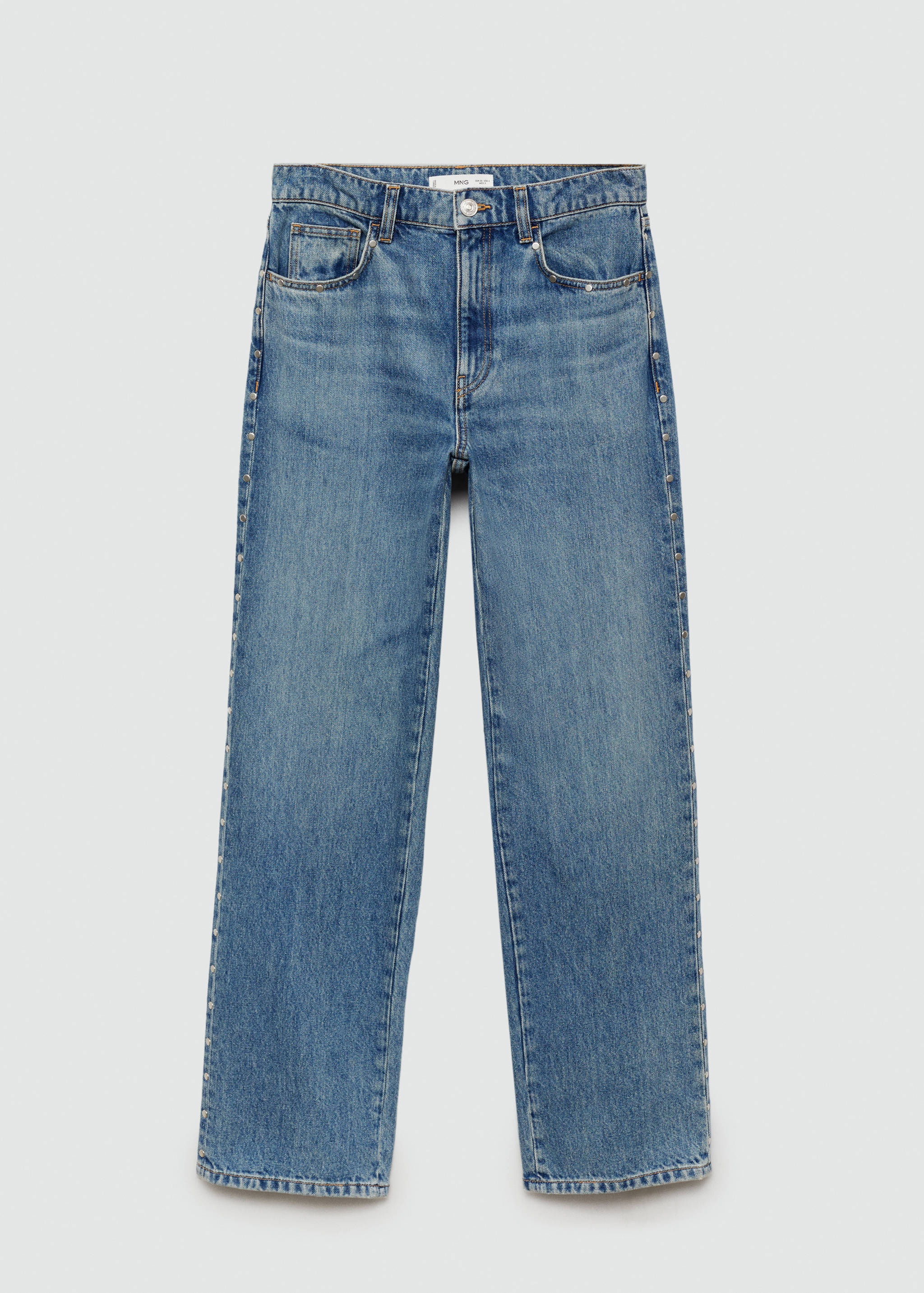 Straight-fit jeans with studs - Article without model