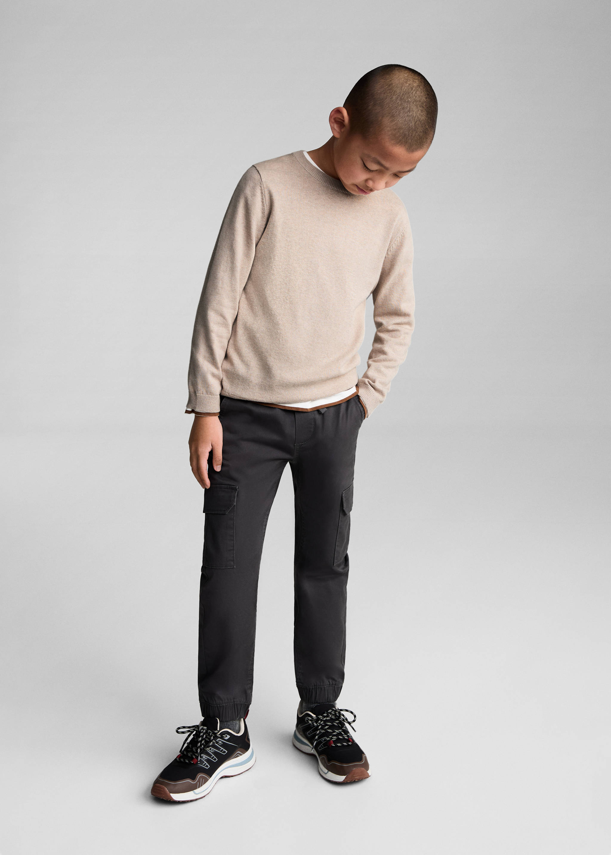 Knit cotton sweater - General plane