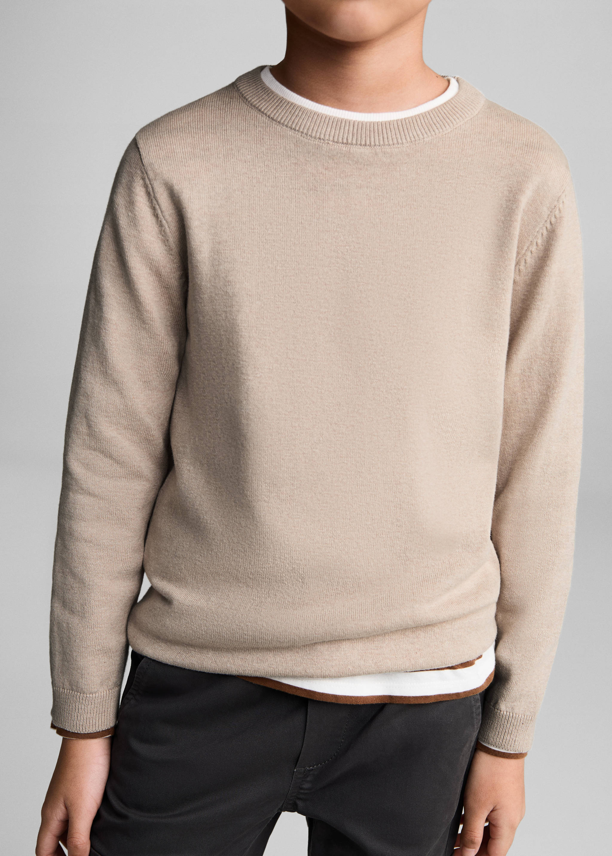 Knit cotton sweater - Details of the article 6