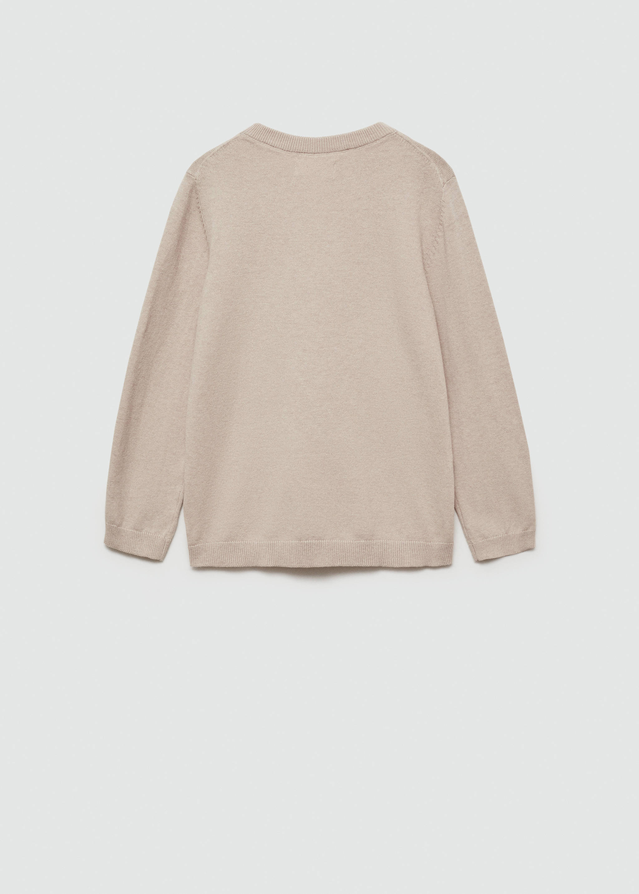 Knit cotton sweater - Reverse of the article