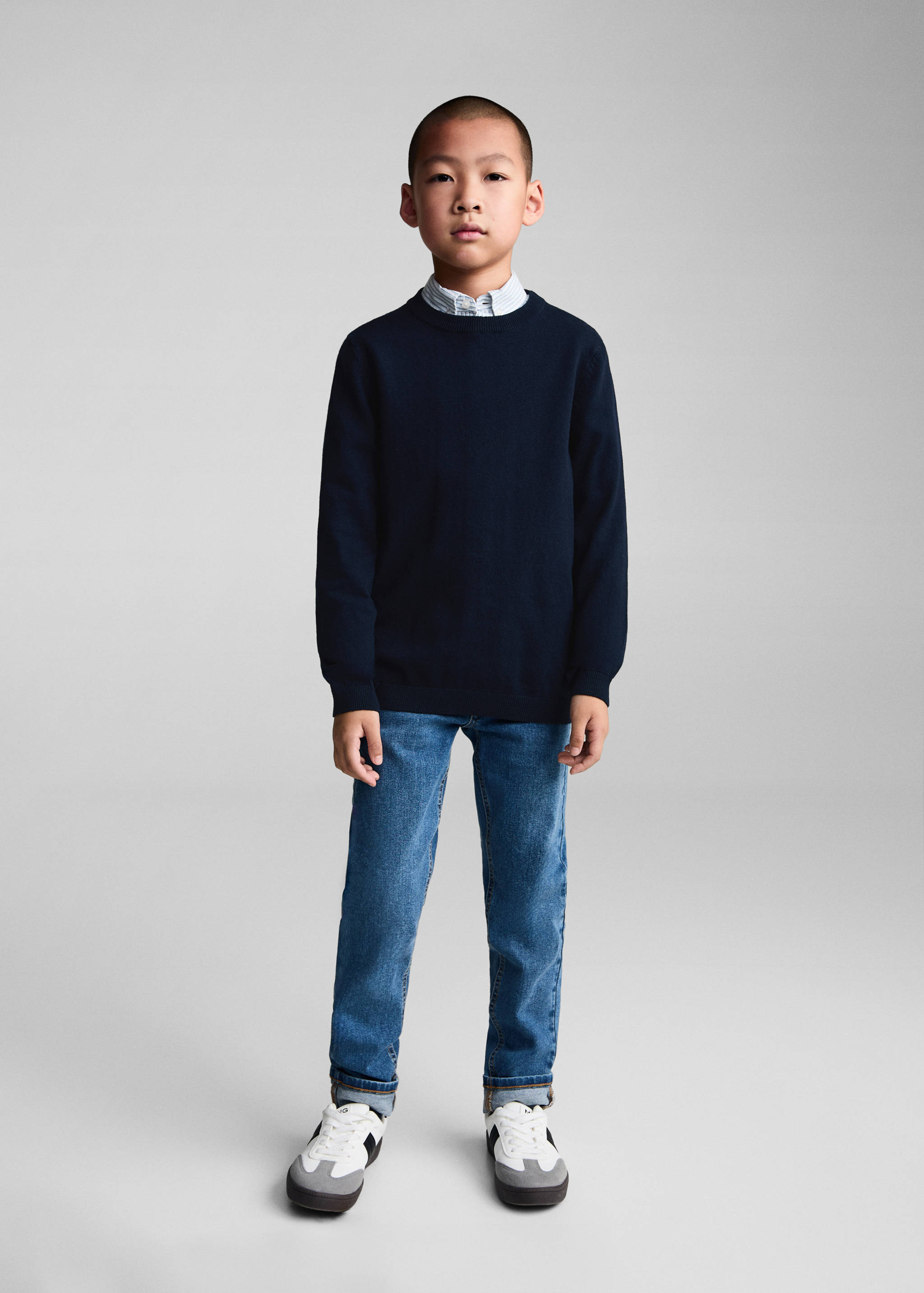 Knit cotton sweater - General plane