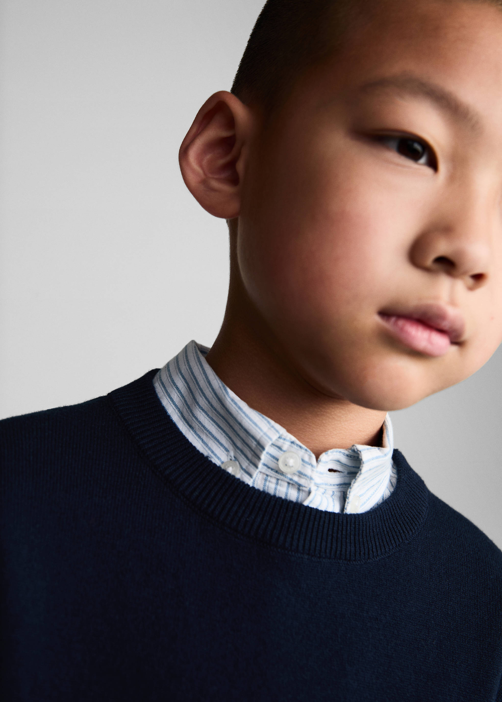 Knit cotton sweater - Details of the article 1