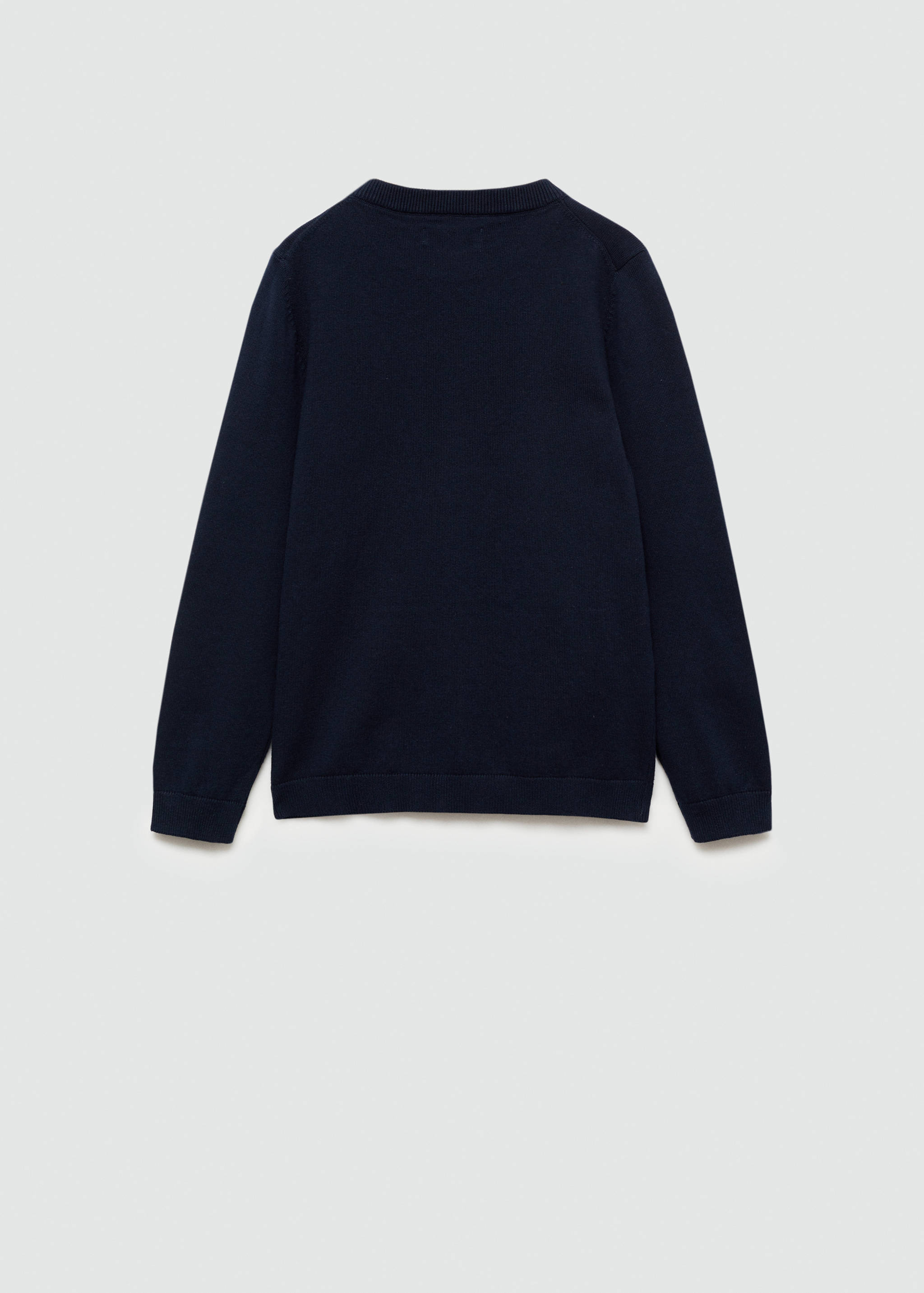 Knit cotton sweater - Reverse of the article