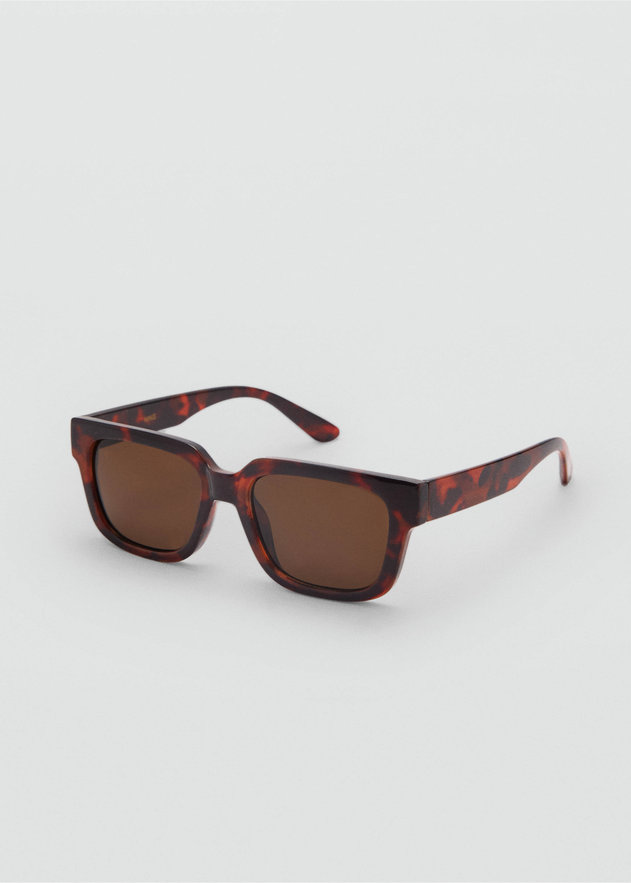 Gafas de sol montura cuadrada - Plano medio, Chocolate. Ref: 77094434-00.
