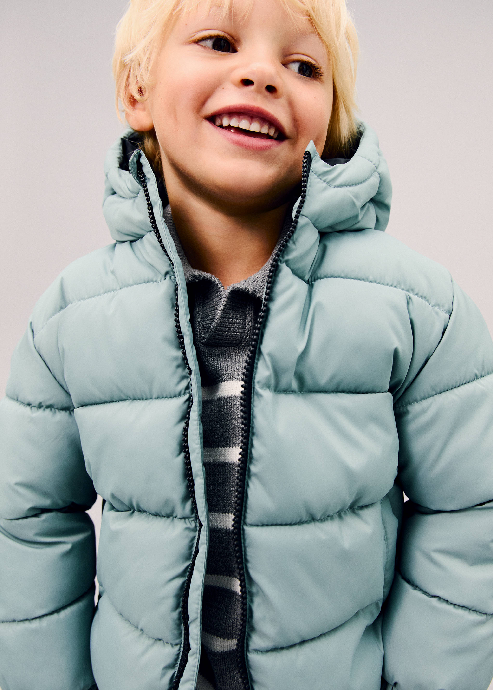 Hood puffer coat - Details of the article 5