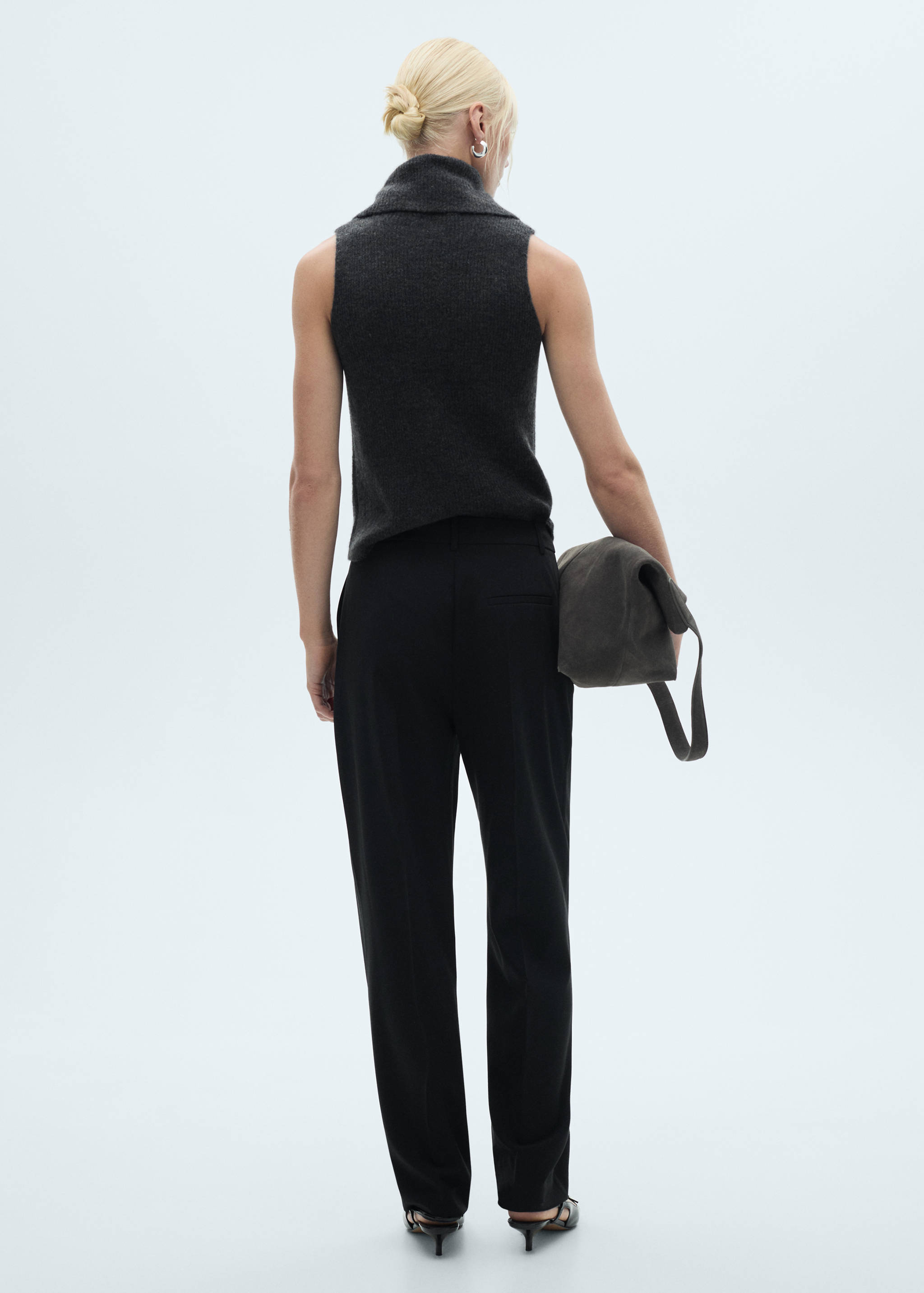 Pantalón recto pinzas - Reverso del artículo