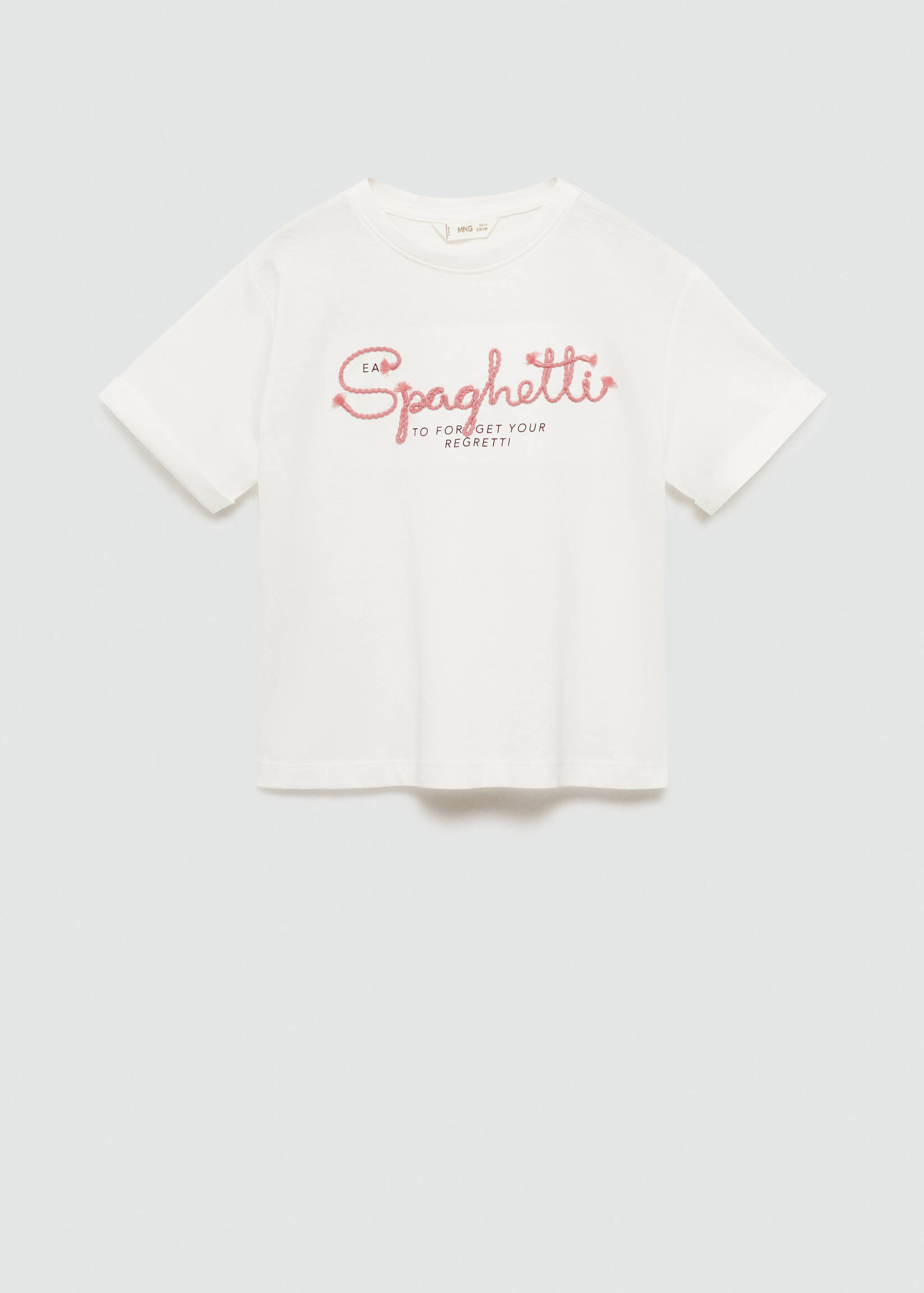 Camiseta mensaje bordado - Artículo sin modelo