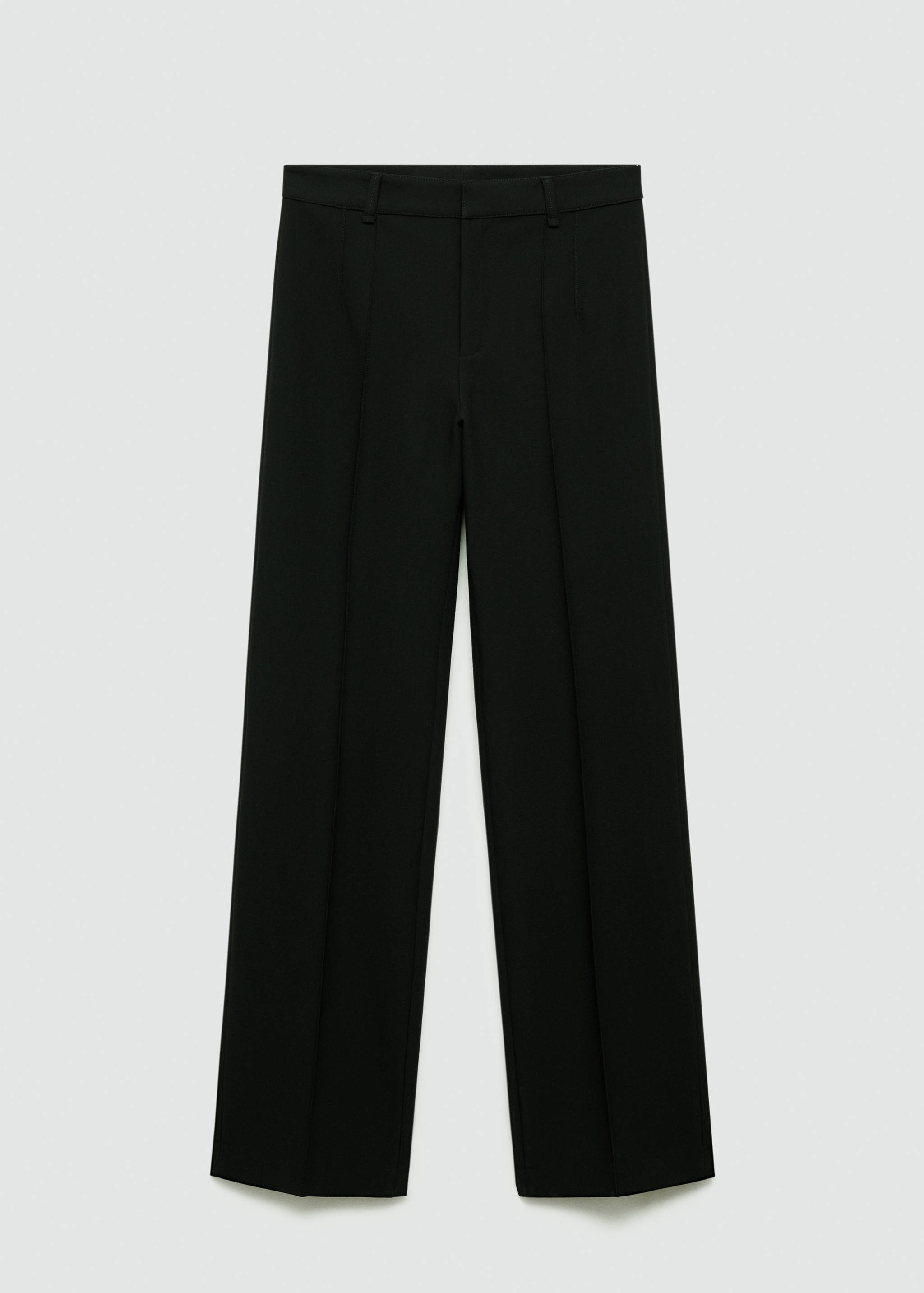 Straight-fit pants with decorative seams - Article without model