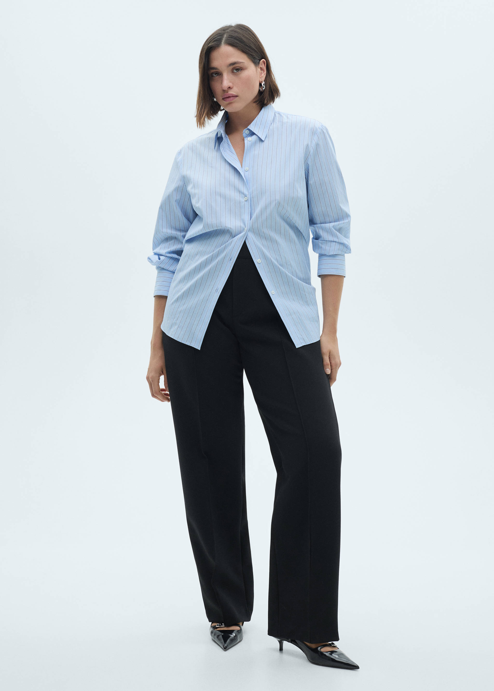 Straight-fit pants with decorative seams - Details of the article 3