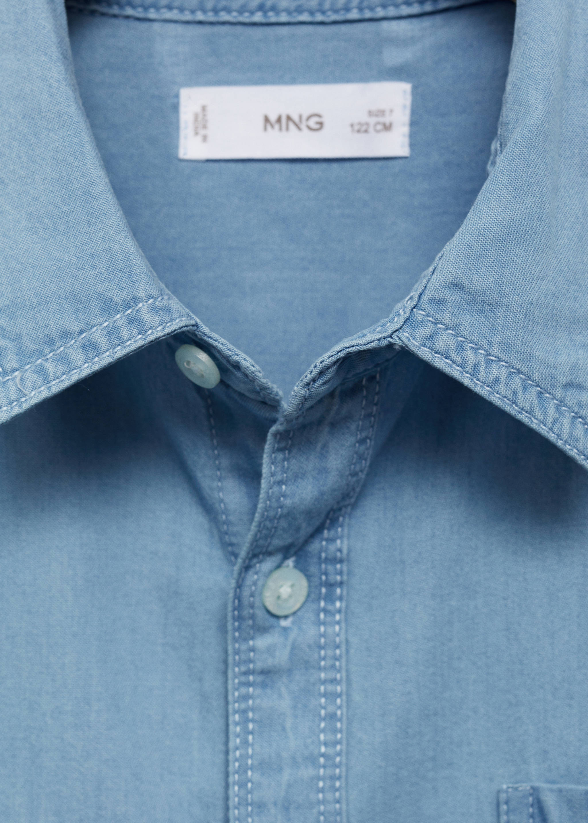Regular-fit denim shirt - Details of the article 8