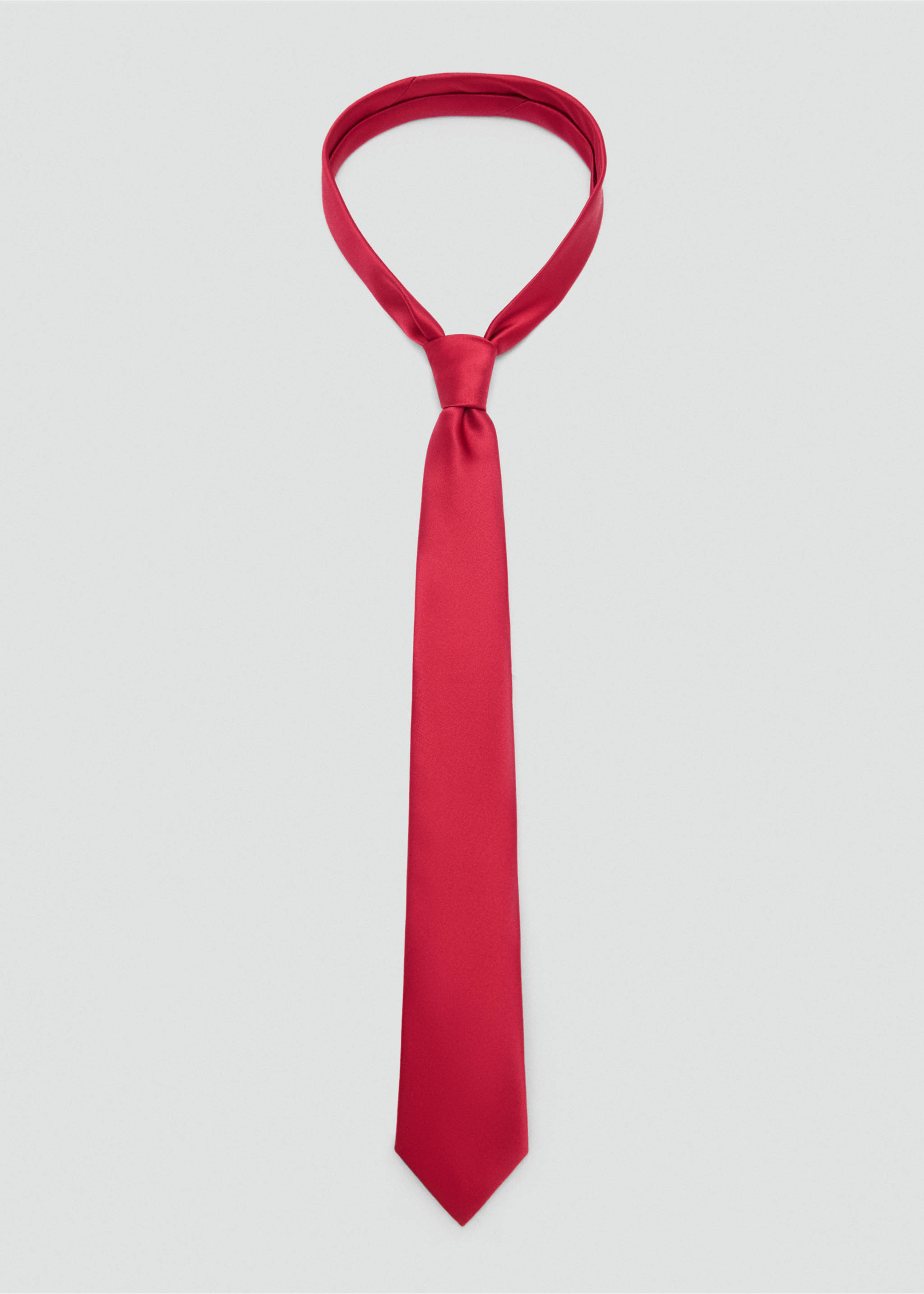 Narrow tie - Article without model, Red. Ref: 77094762-00.