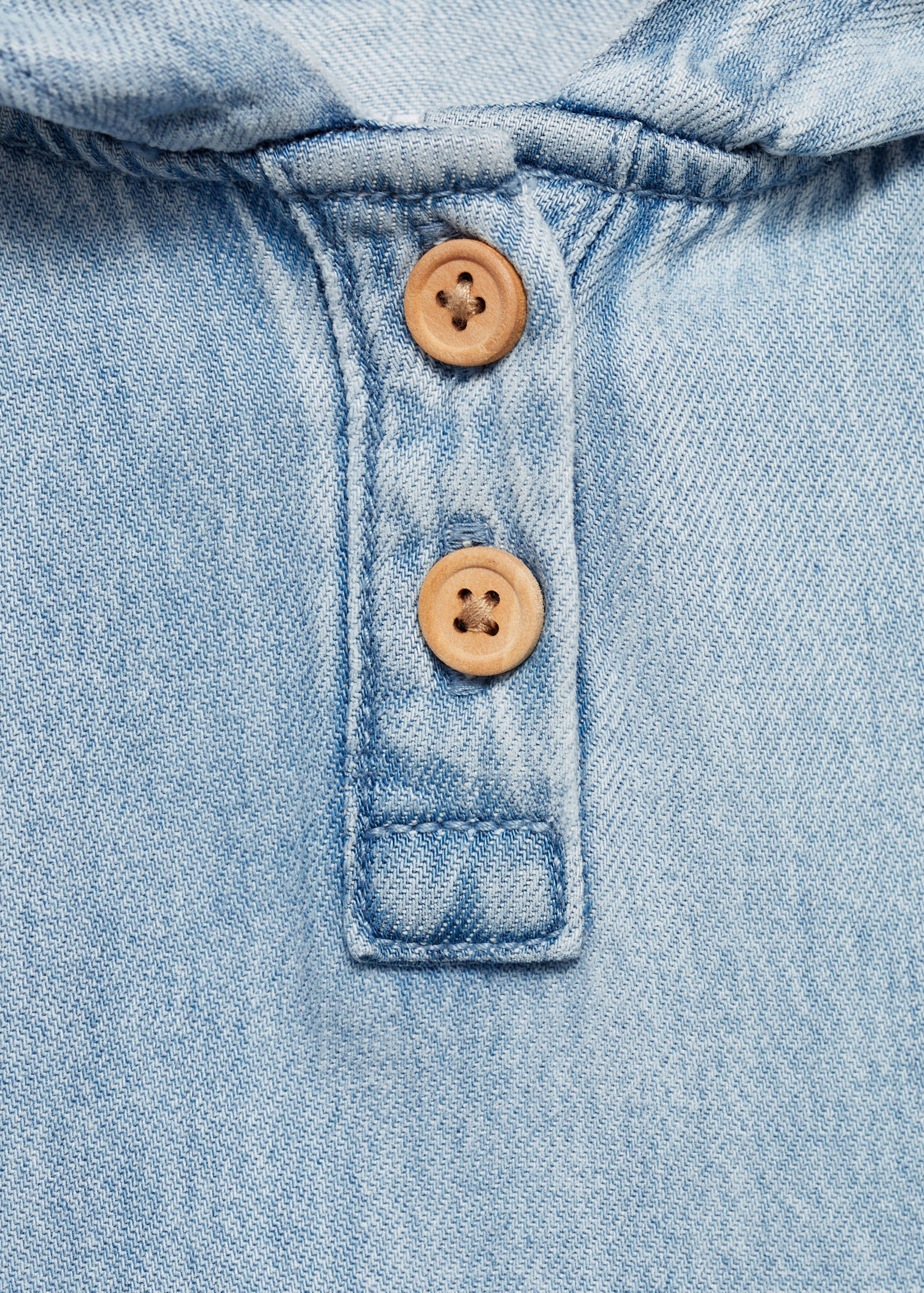 Cazadora denim bolsillo canguro - Detalle del artículo 8
