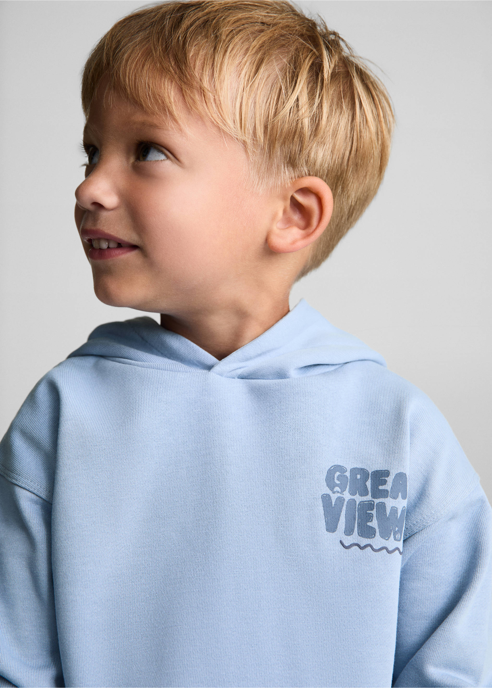 Surf printed sweatshirt - Medium plane, Blue. Ref: 77094776-00.