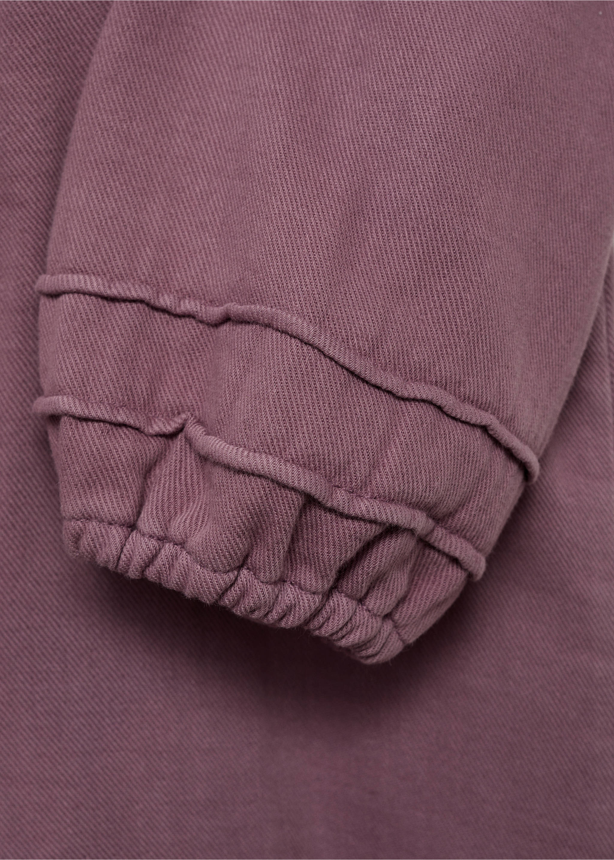 Długi, bawełniany kombinezon - Szczegóły artykułu 8, Ciemnoczerwony. Ref: 77094779-00.