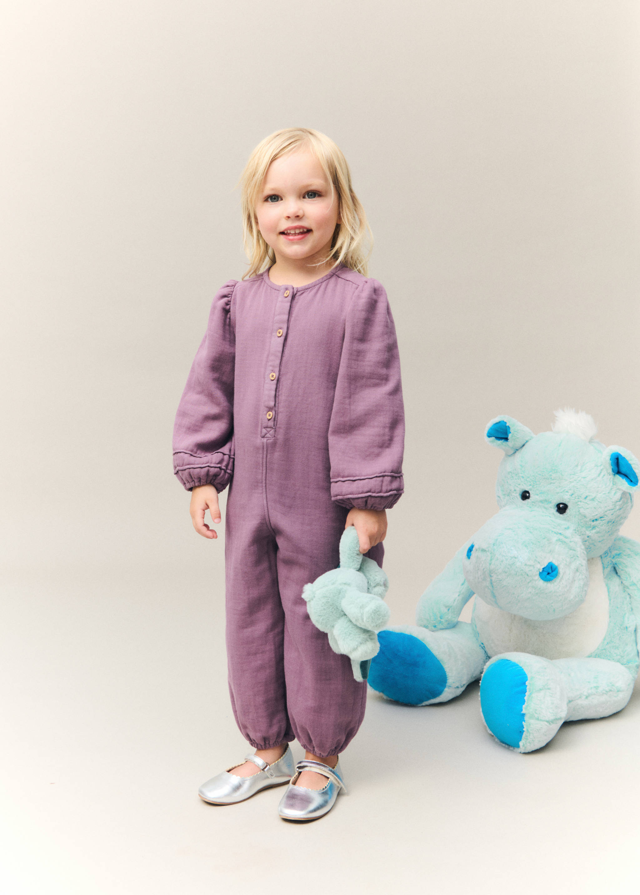 Cotton long jumpsuit - Details of the article 5