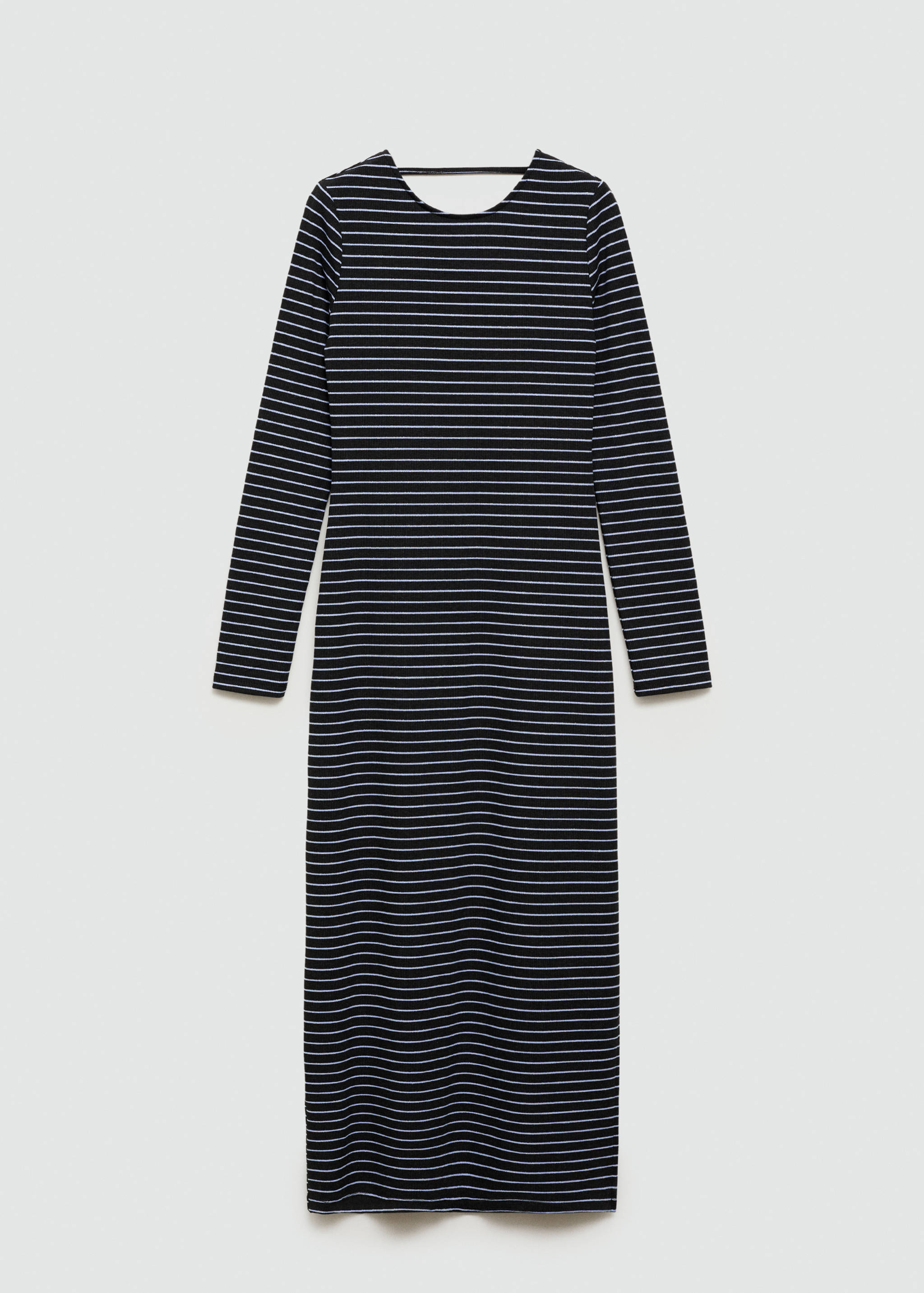 Sukienka z lureksu w paski z rozcięciem - Artykuł bez modela/modelki